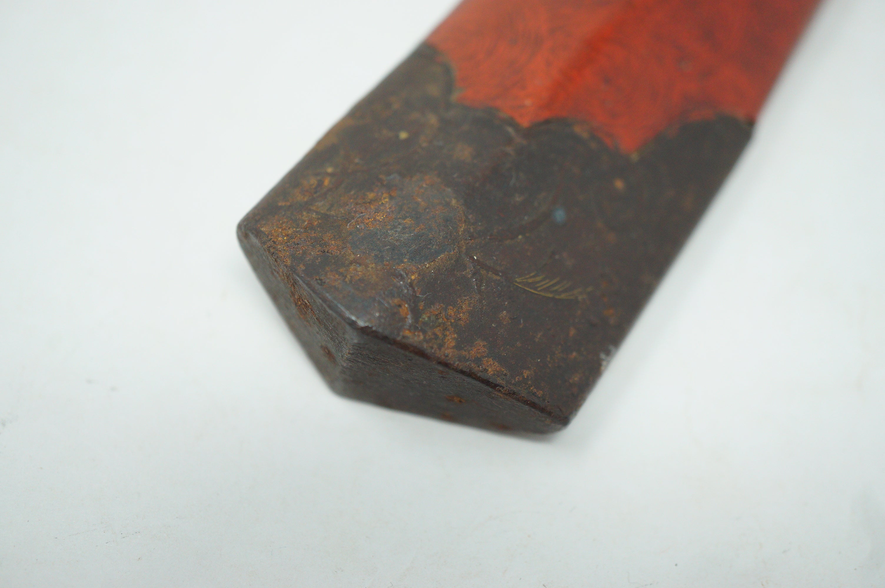 Japanische antike Dolchscheide Saya Antik mit Eisenspitze Original aus Japan 0212F4