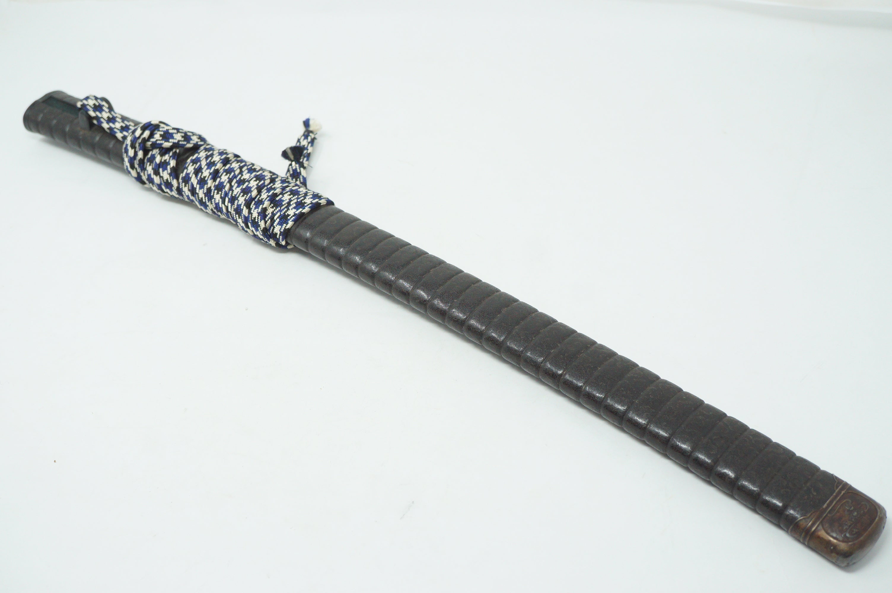 Japanese Sword Scabbard Authentic Saya Antique Original with Signed Kojiri from Japan 1127F4