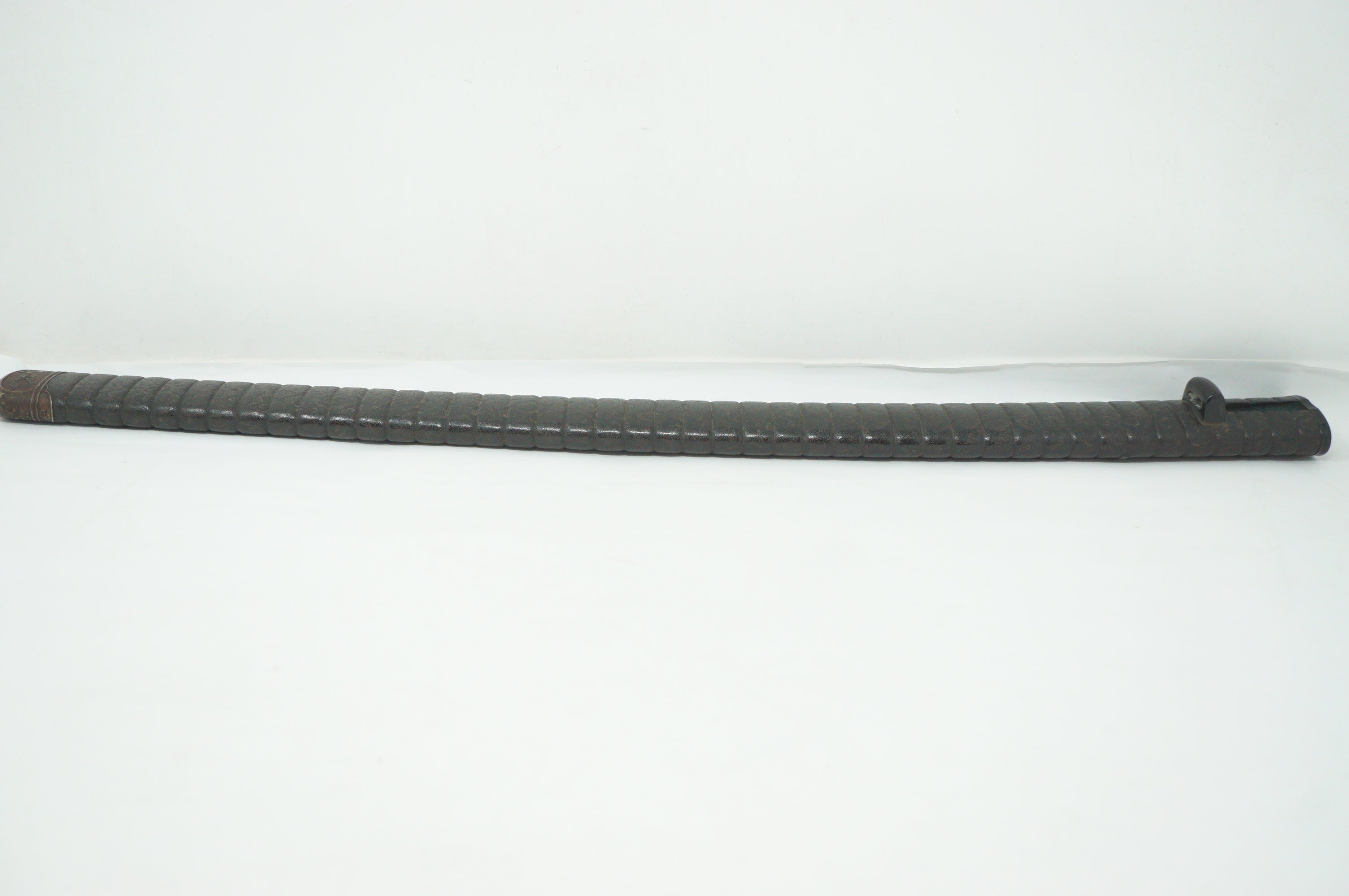 Japanese Sword Scabbard Authentic Saya Antique Original with Signed Kojiri from Japan 1127F4