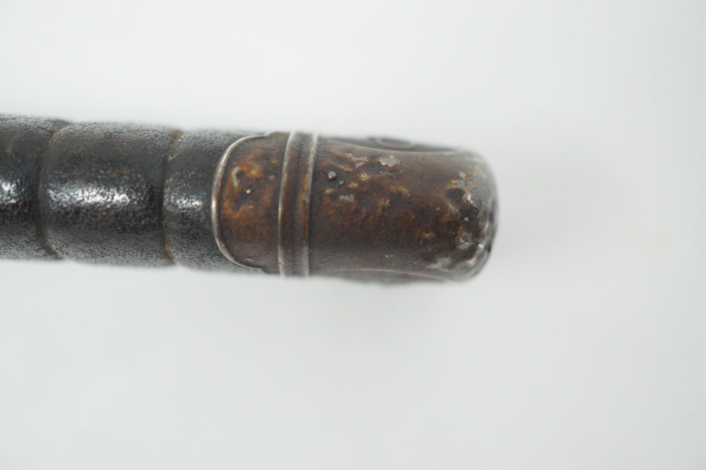 Japanese Sword Scabbard Authentic Saya Antique Original with Signed Kojiri from Japan 1127F4