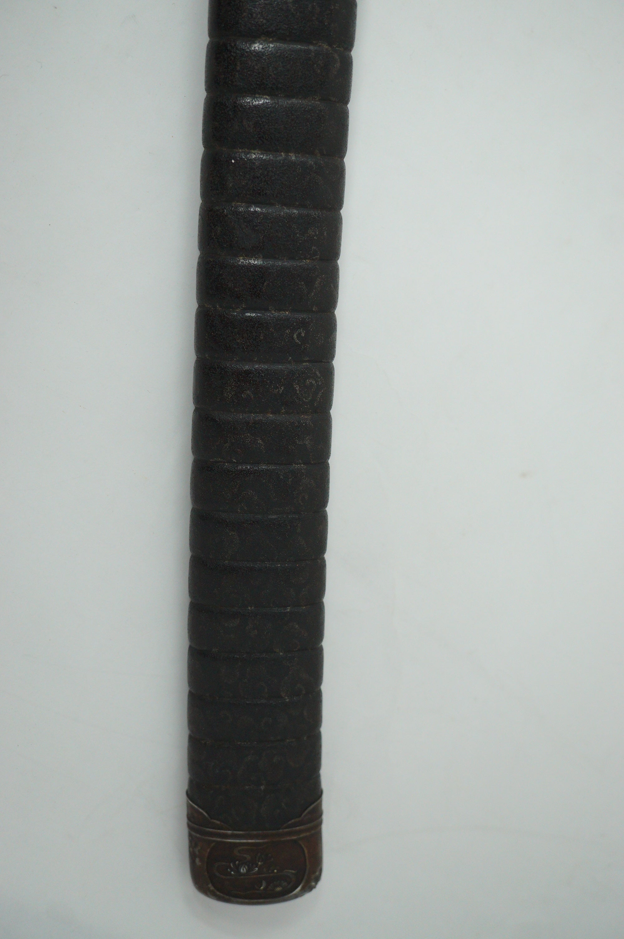 Japanese Sword Scabbard Authentic Saya Antique Original with Signed Kojiri from Japan 1127F4