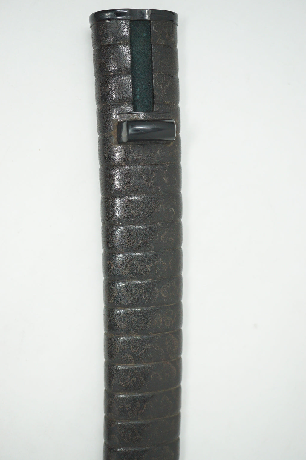 Japanese Sword Scabbard Authentic Saya Antique Original with Signed Kojiri from Japan 1127F4