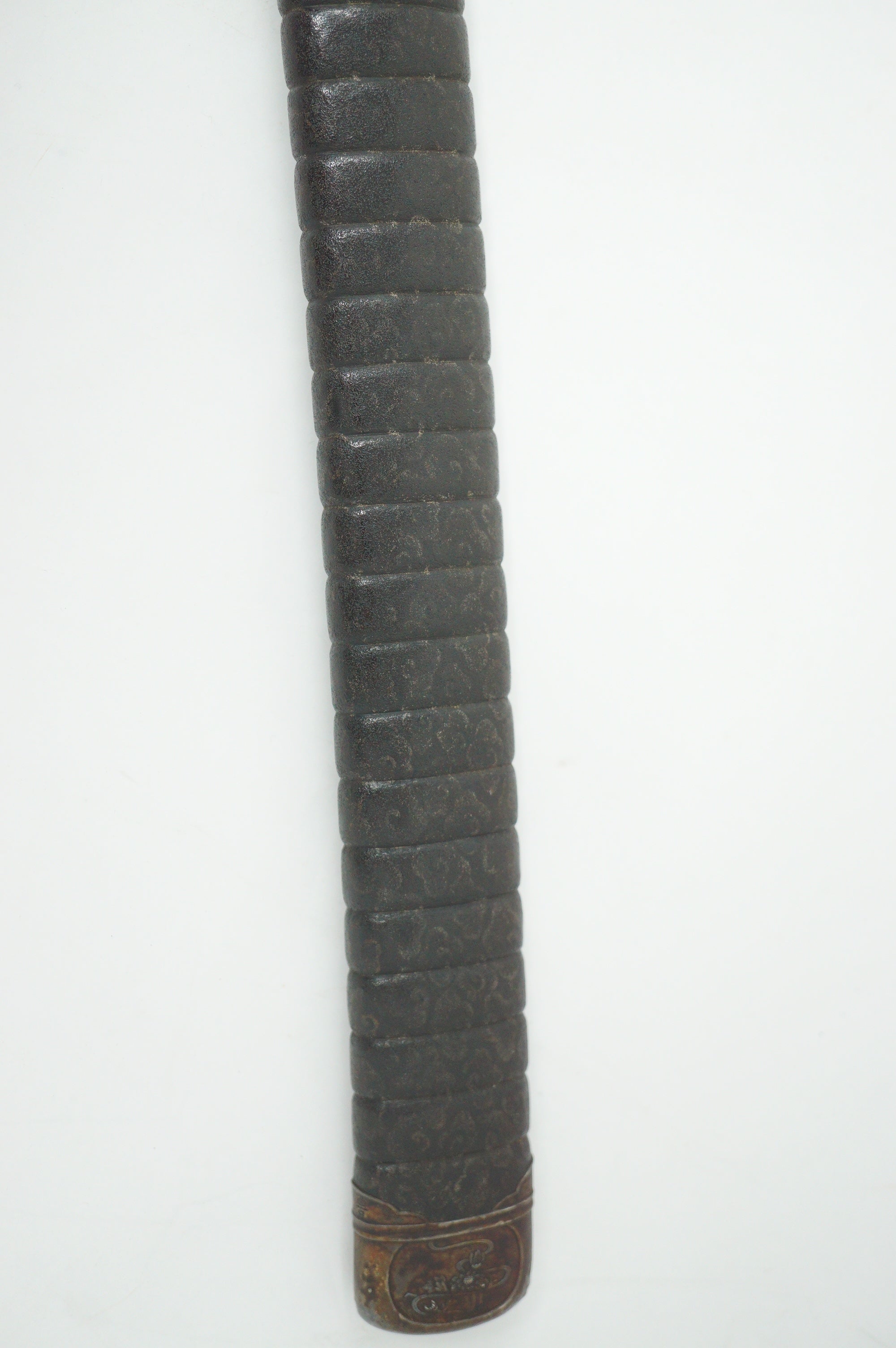 Japanese Sword Scabbard Authentic Saya Antique Original with Signed Kojiri from Japan 1127F4