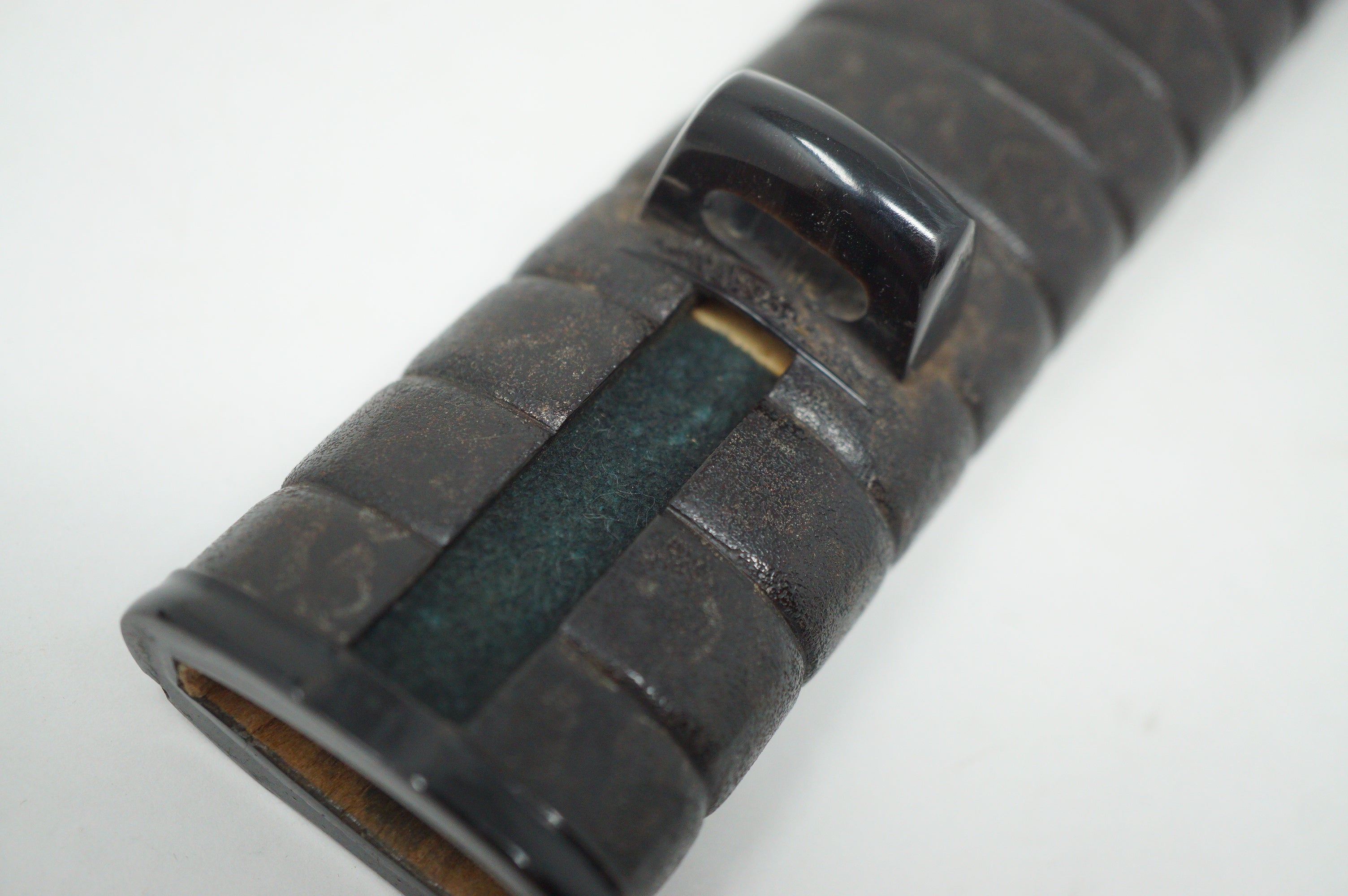 Japanese Sword Scabbard Authentic Saya Antique Original with Signed Kojiri from Japan 1127F4