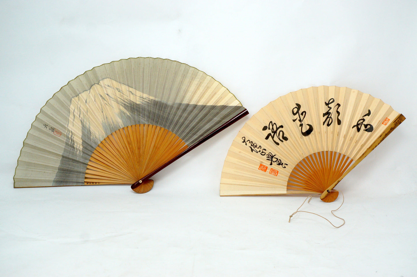 Japanische Sensu Faltfächer-Kollektion x10 Vintage Original 扇子 aus Japan 1127D4