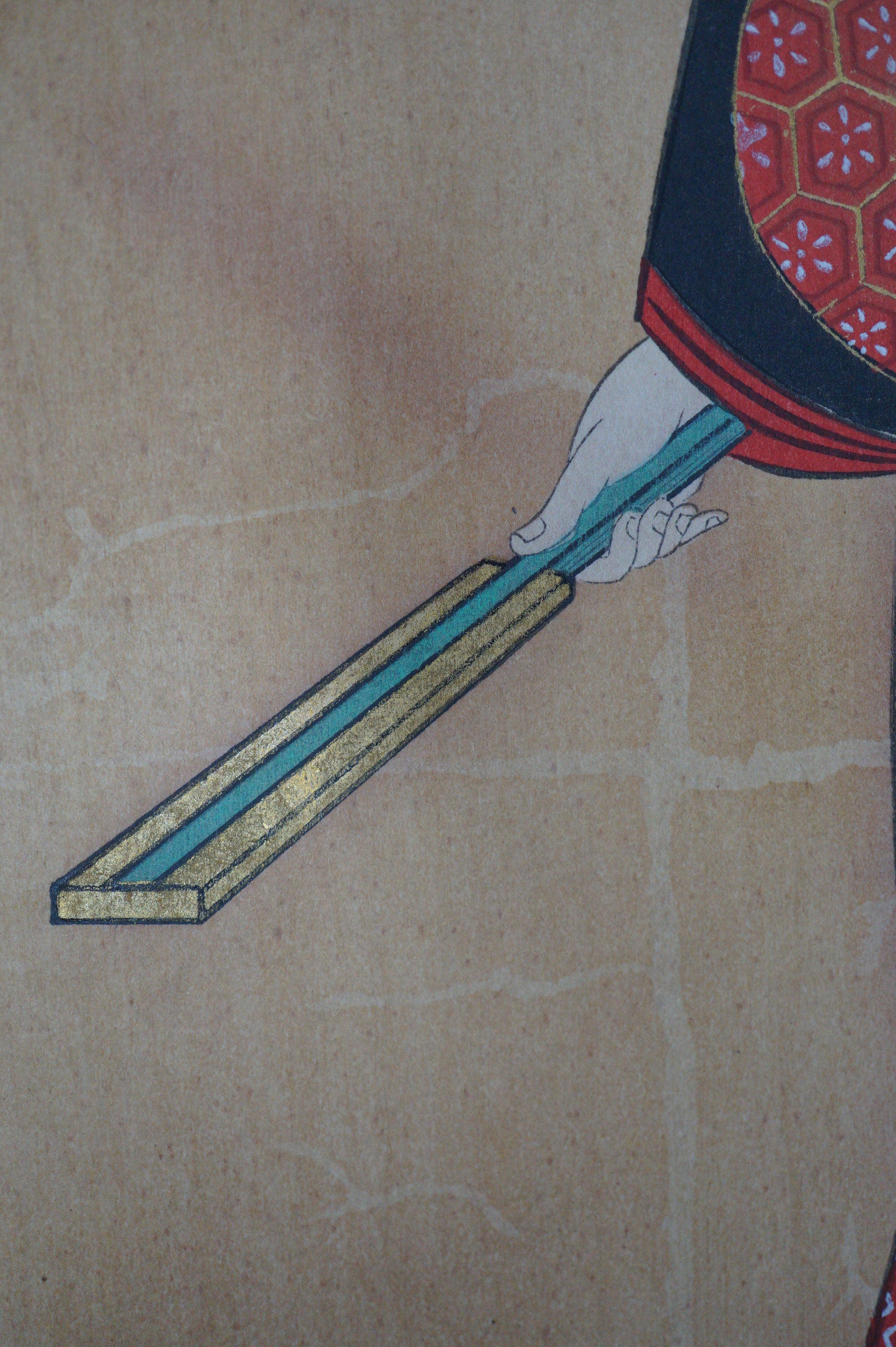 High Quality Binjinga Woodblockprint by Ishikawa Shinobu Vintage Recarved Edition 0622D4
