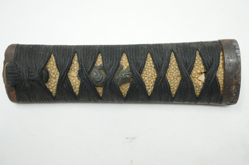 Japanische antike Wakizashi-Schwertteile inkl. feinem Kogai- und Kozuka-Set, Original aus Japan 0212F5