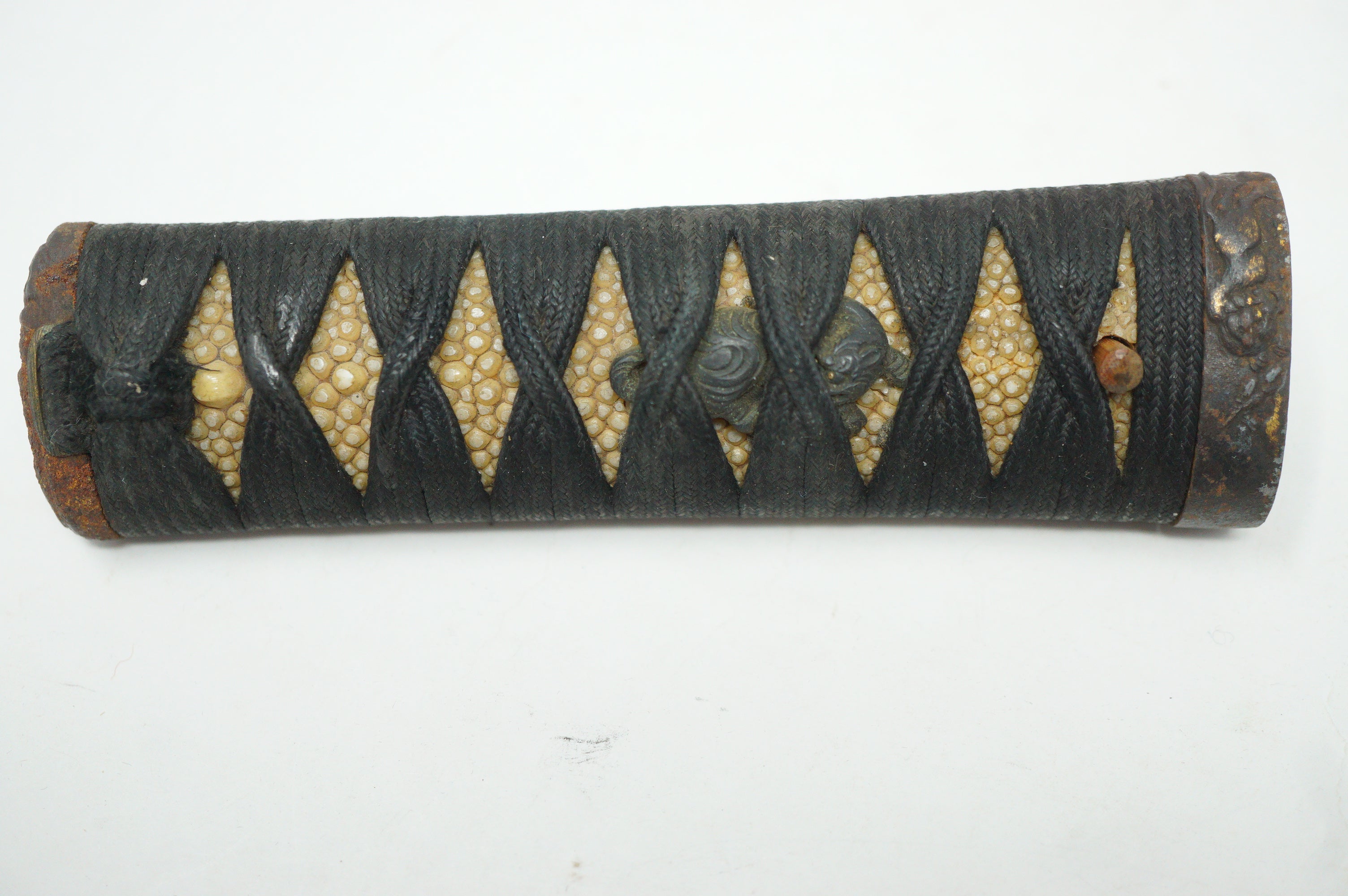 Japanische antike Wakizashi-Schwertteile inkl. feinem Kogai- und Kozuka-Set, Original aus Japan 0212F5