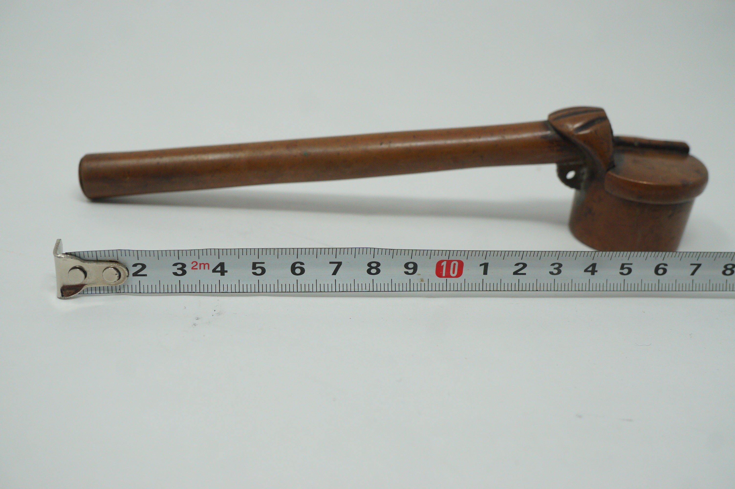 Japanese Portable Calligraphy Ink Container Antique Yatate made of Copper 0930F5