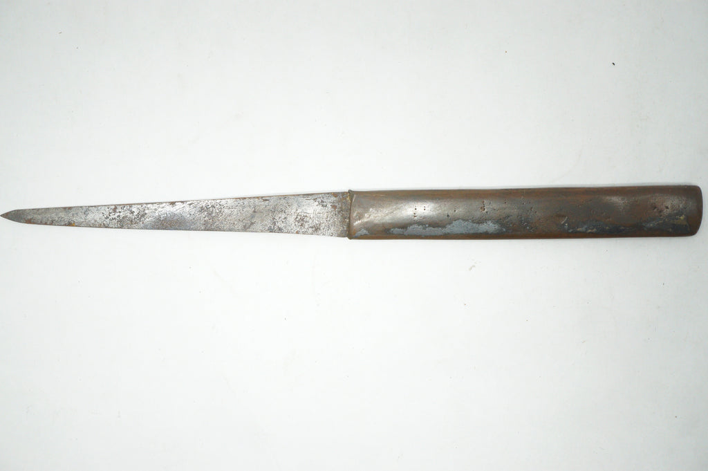Antique Japanese Kogatana Utility Knife with Relief Kozuka Handle (Edo Period) 0714G5