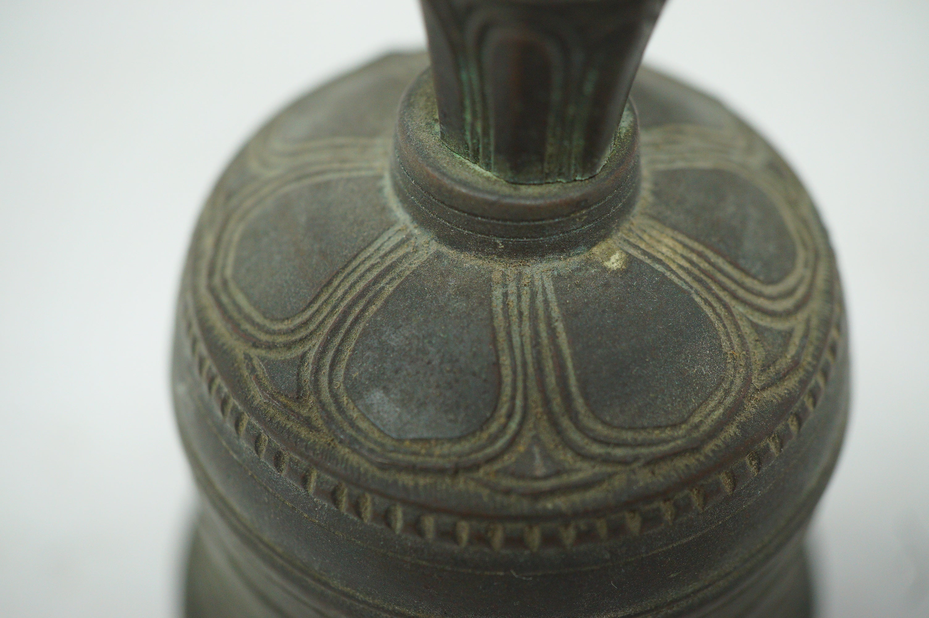 Japanische Teezeremonie-Glocke, antikes Original aus Japan 0914D8