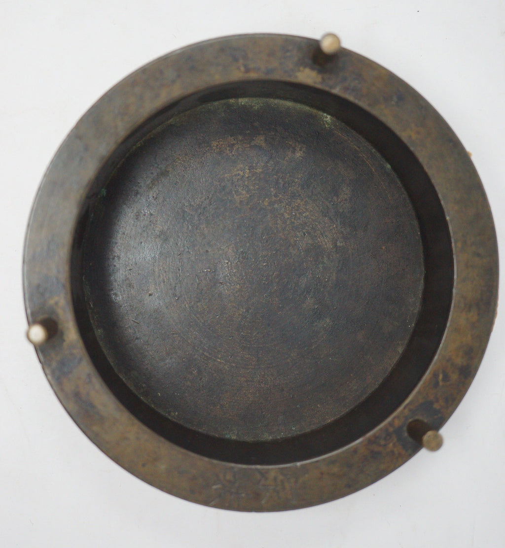 Japanische buddhistische Gesangsglocke, signiert, antik und original aus Japan 1101D5