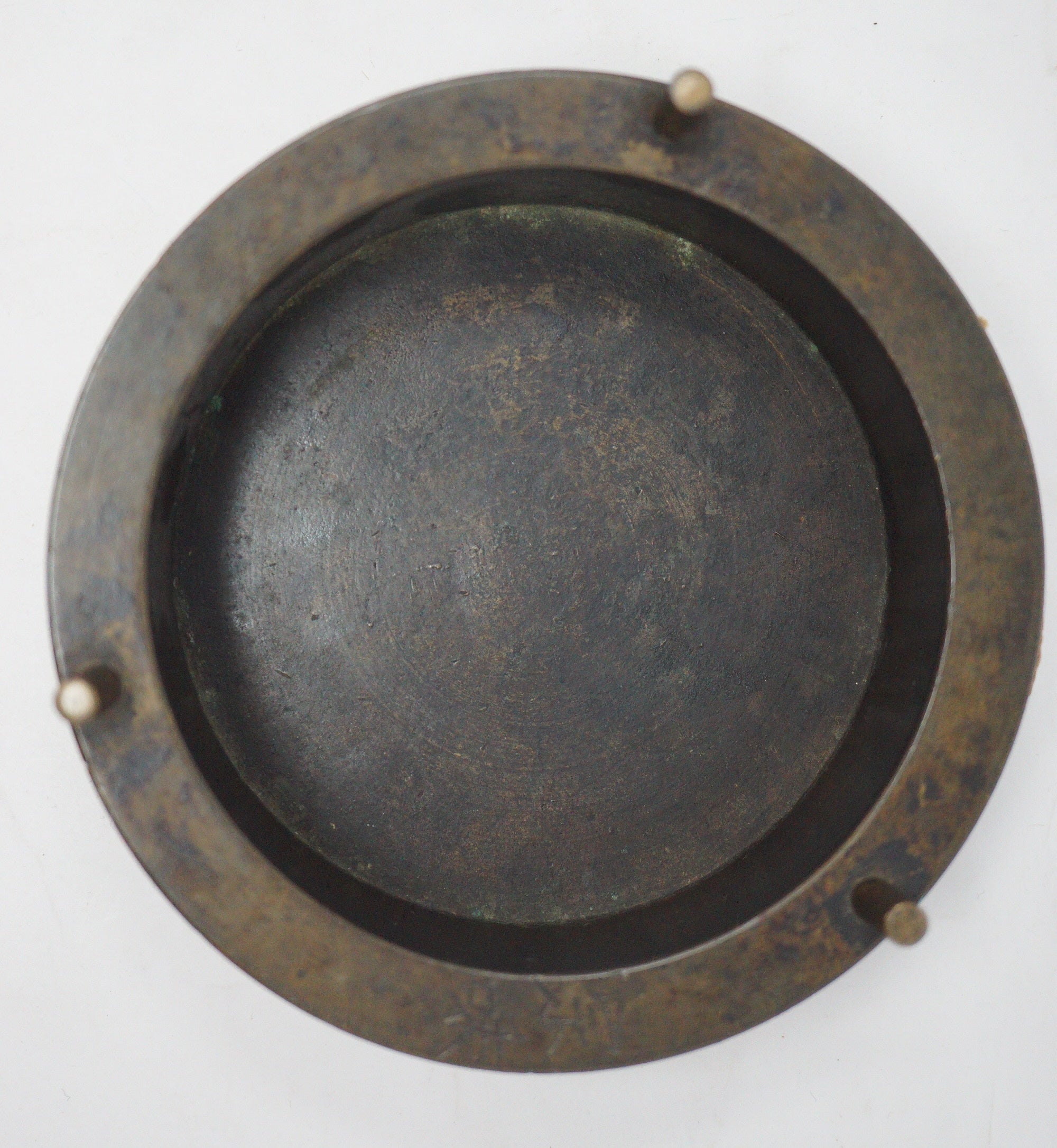 Japanische buddhistische Gesangsglocke, signiert, antik und original aus Japan 1101D5