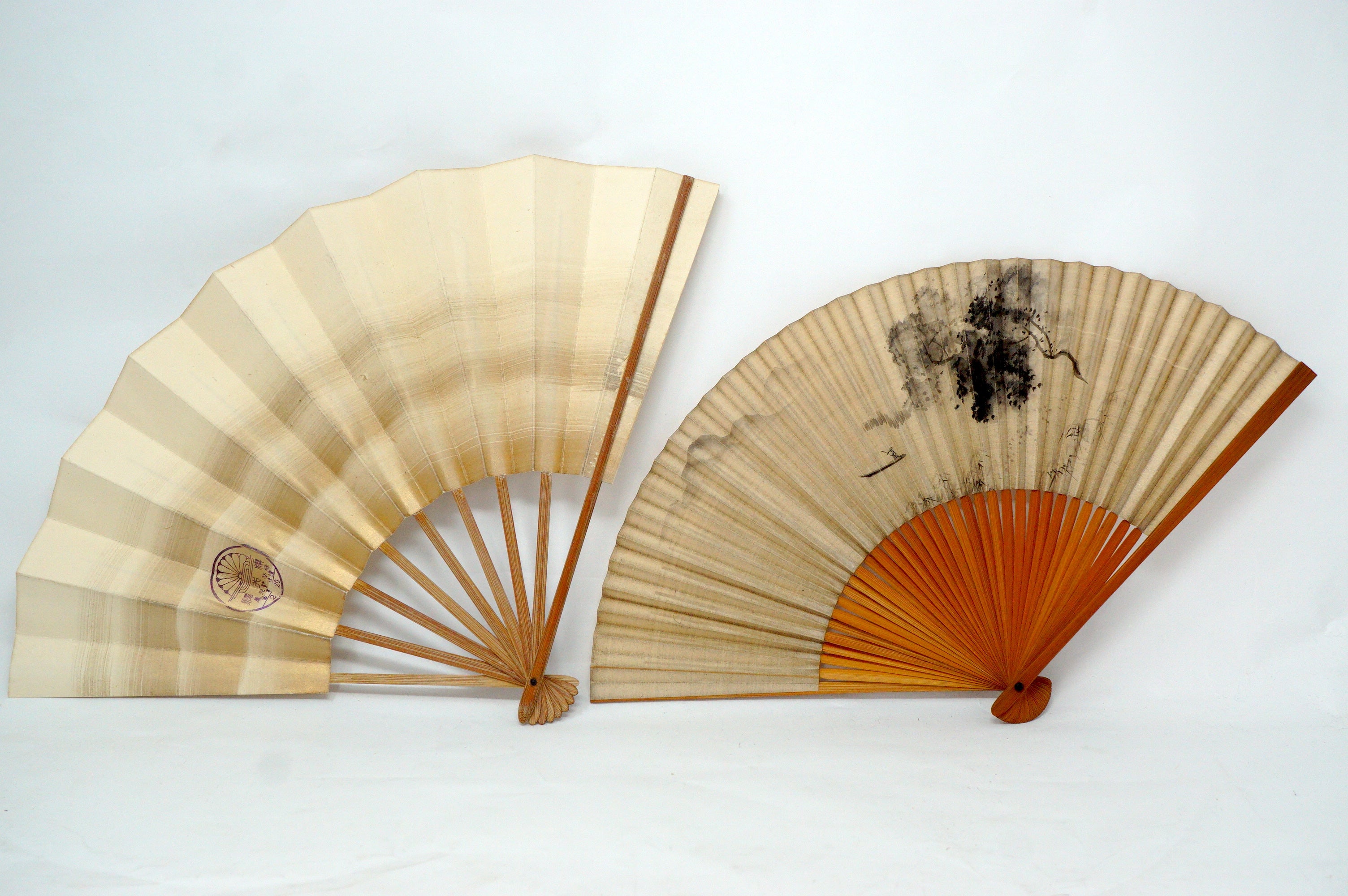 Japanese Sensu Folding Fan Collection x10 Vintage Original 扇子 from Japan 1127D5