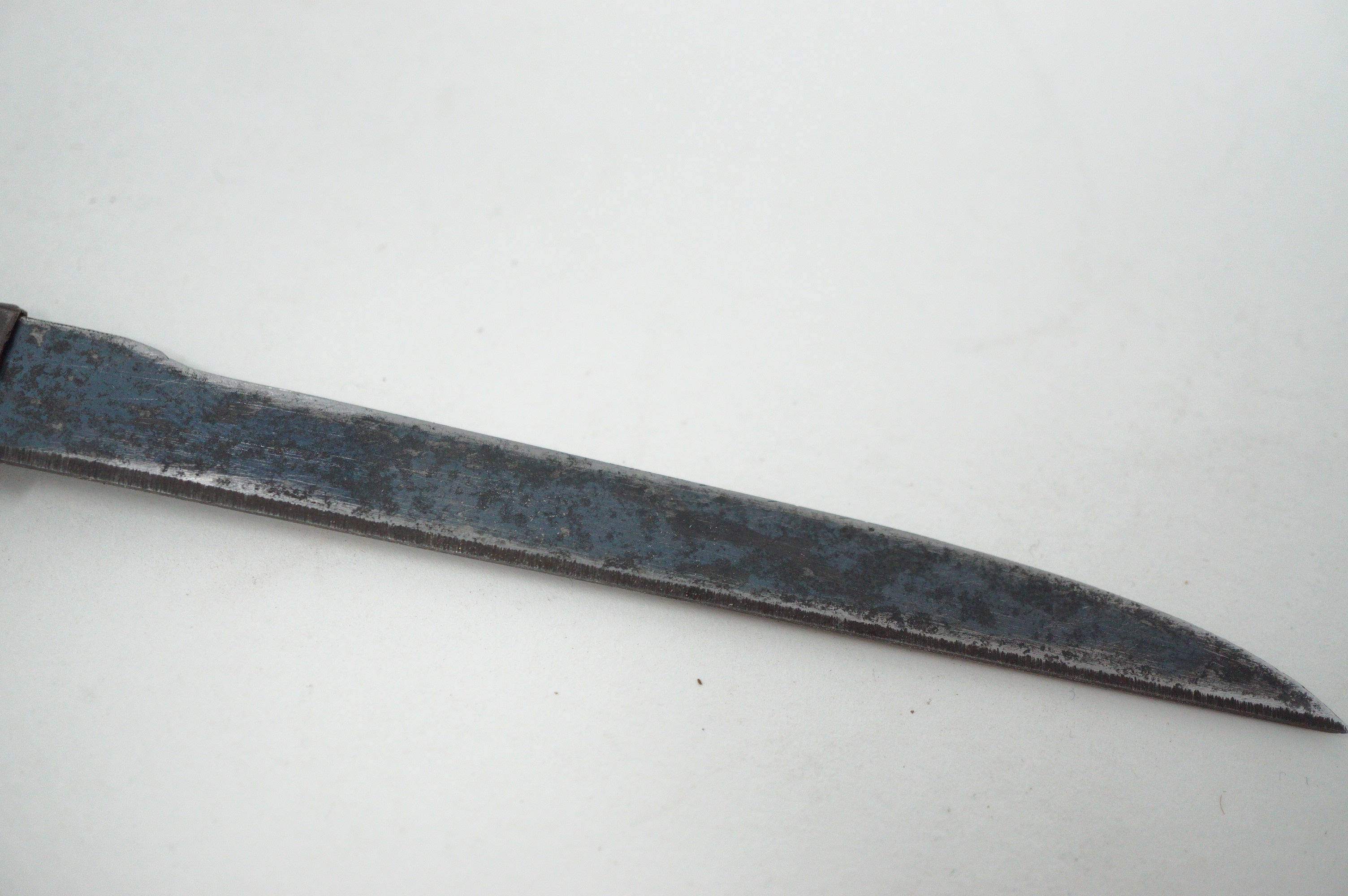 Antikes Wakizashi-Schwert mit Holzklinge und Zubehör 0602D5