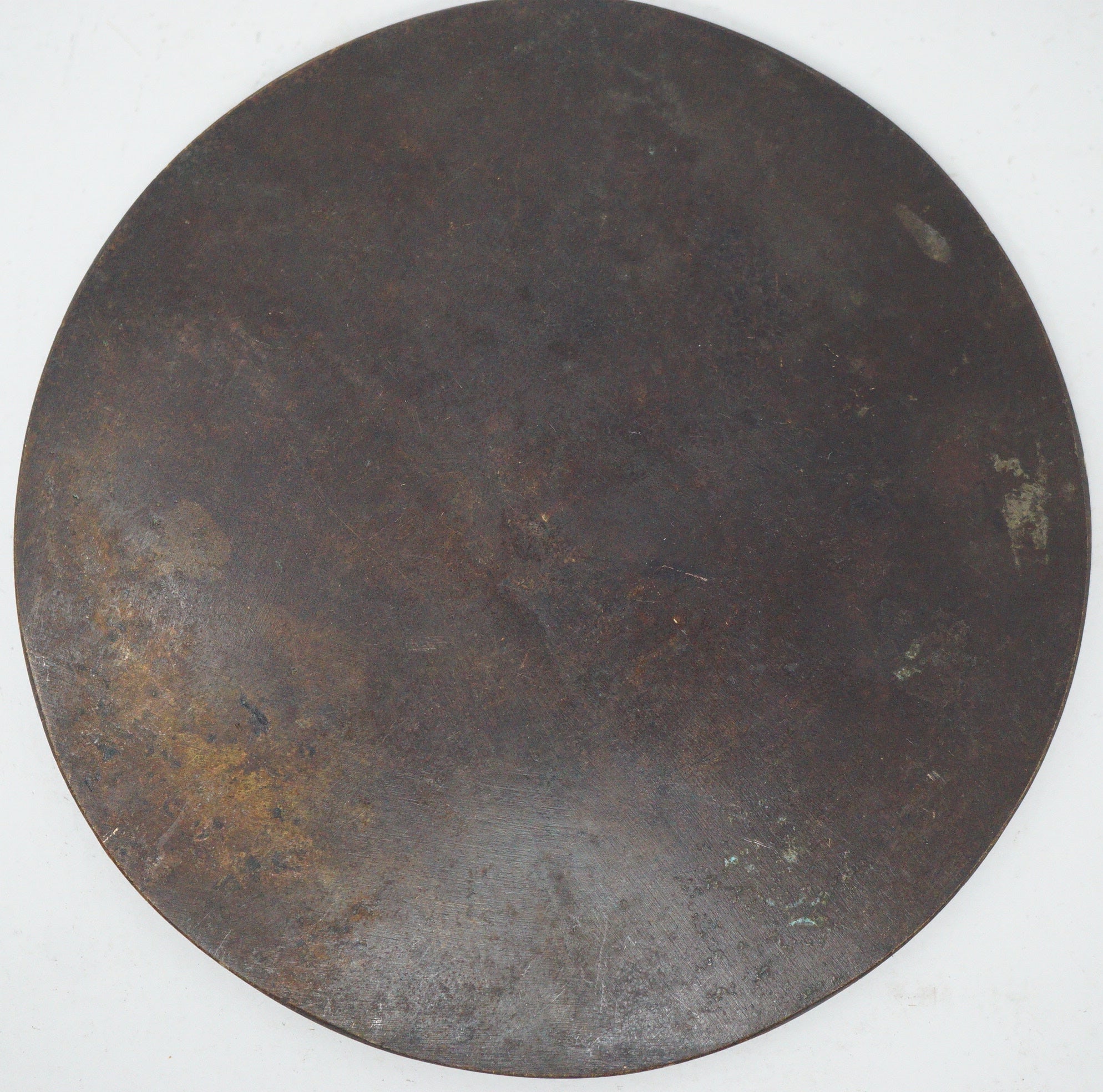 Antique Japanese Bronze Mirror with Horse Images 0619D5