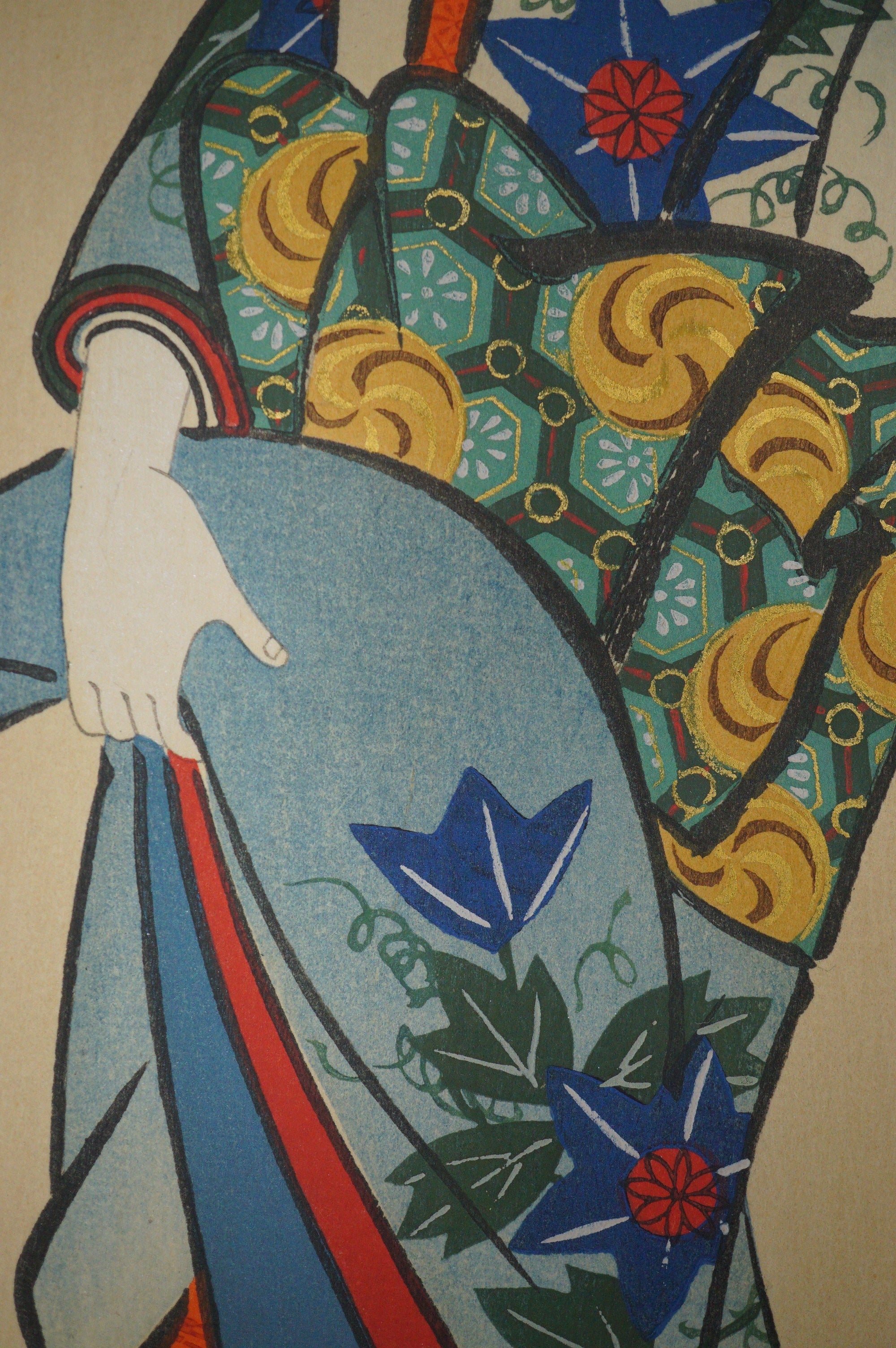 High Quality Binjinga Woodblockprint by Kaigetsudo Vintage Recarved Edition 0622D5