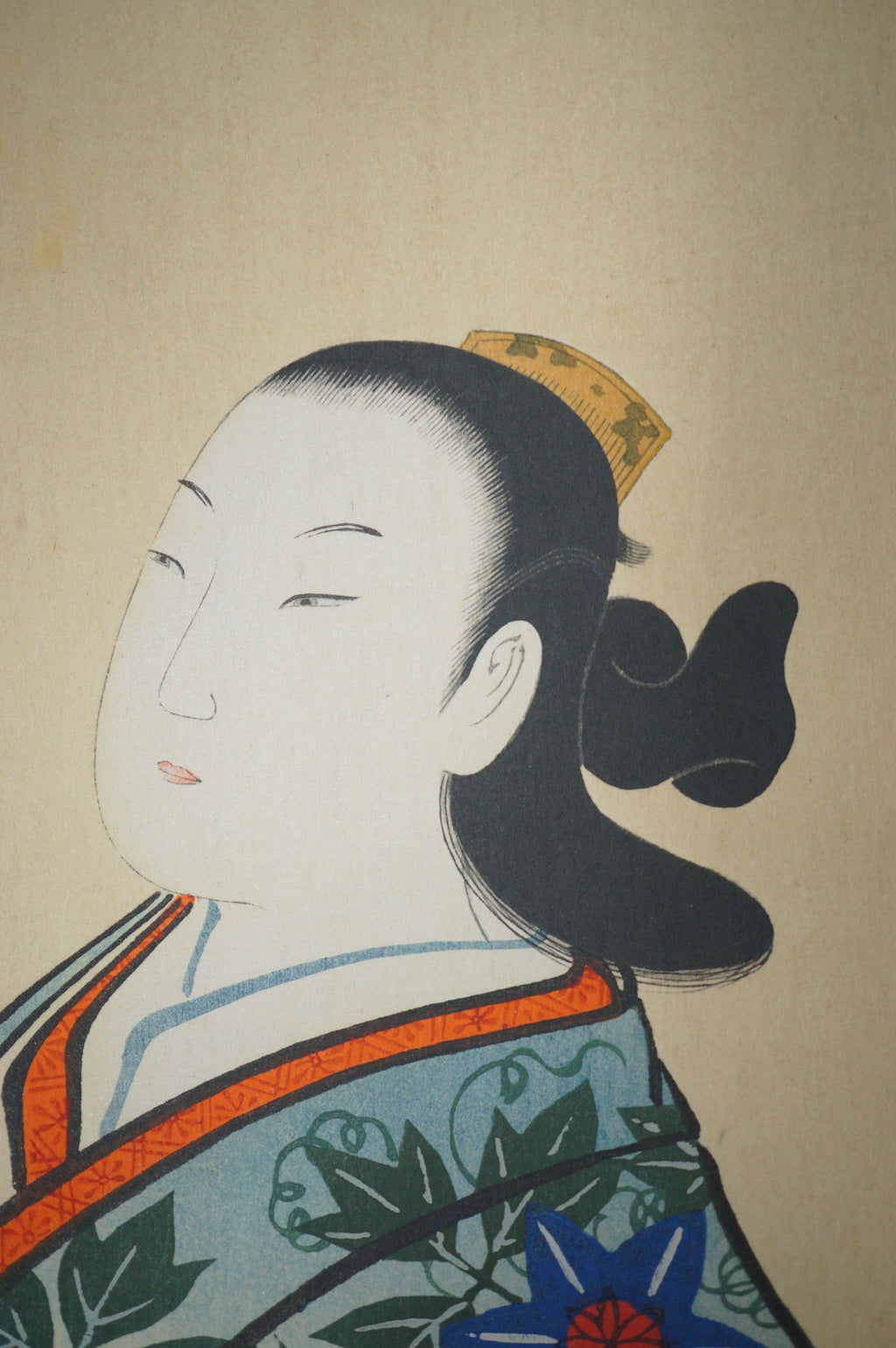 High Quality Binjinga Woodblockprint by Kaigetsudo Vintage Recarved Edition 0622D5