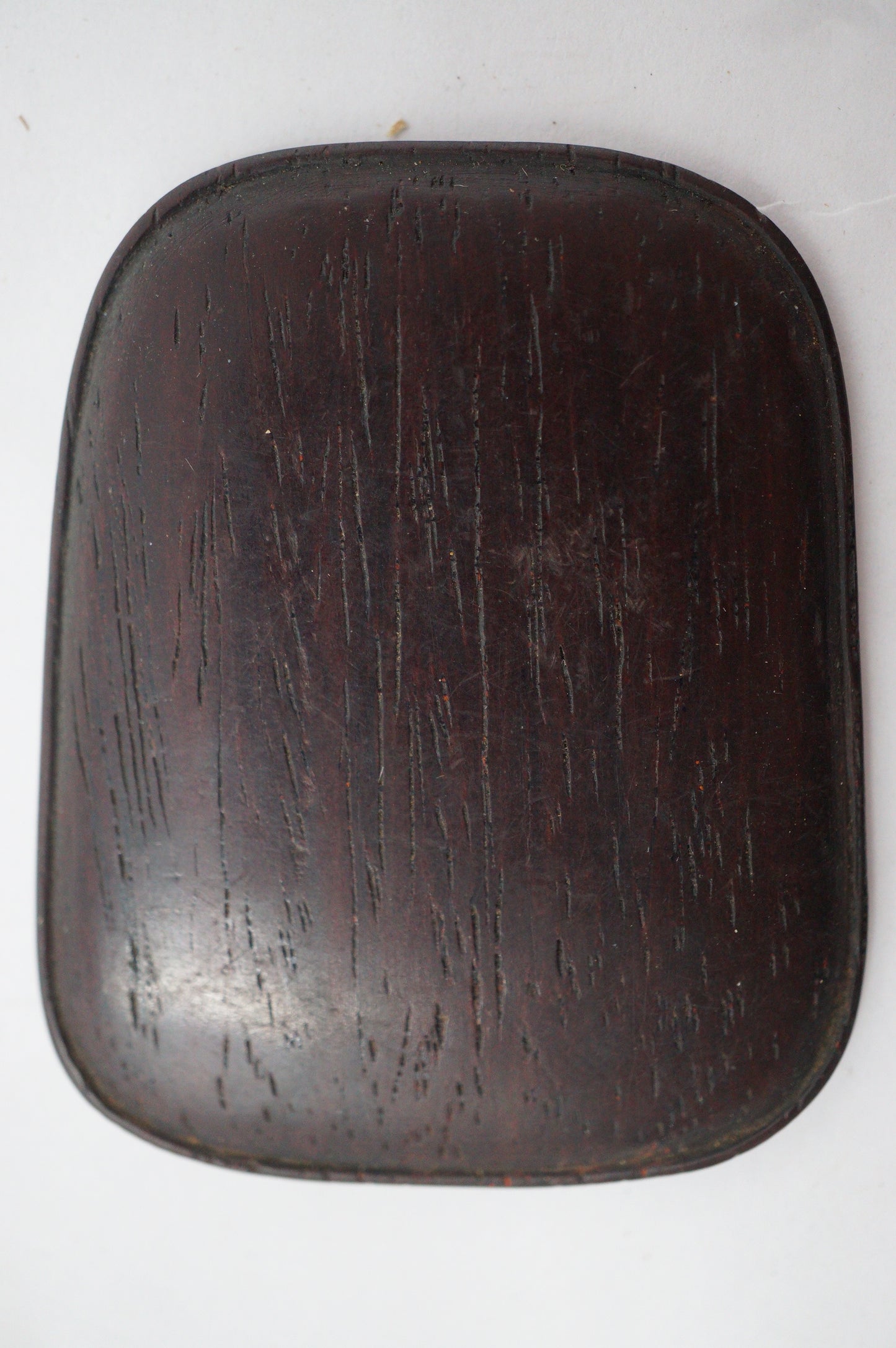 Quality Ink Stone with Fine Carvings & Wooden Lid Mini-Suzuri Original from Japan 0110F6