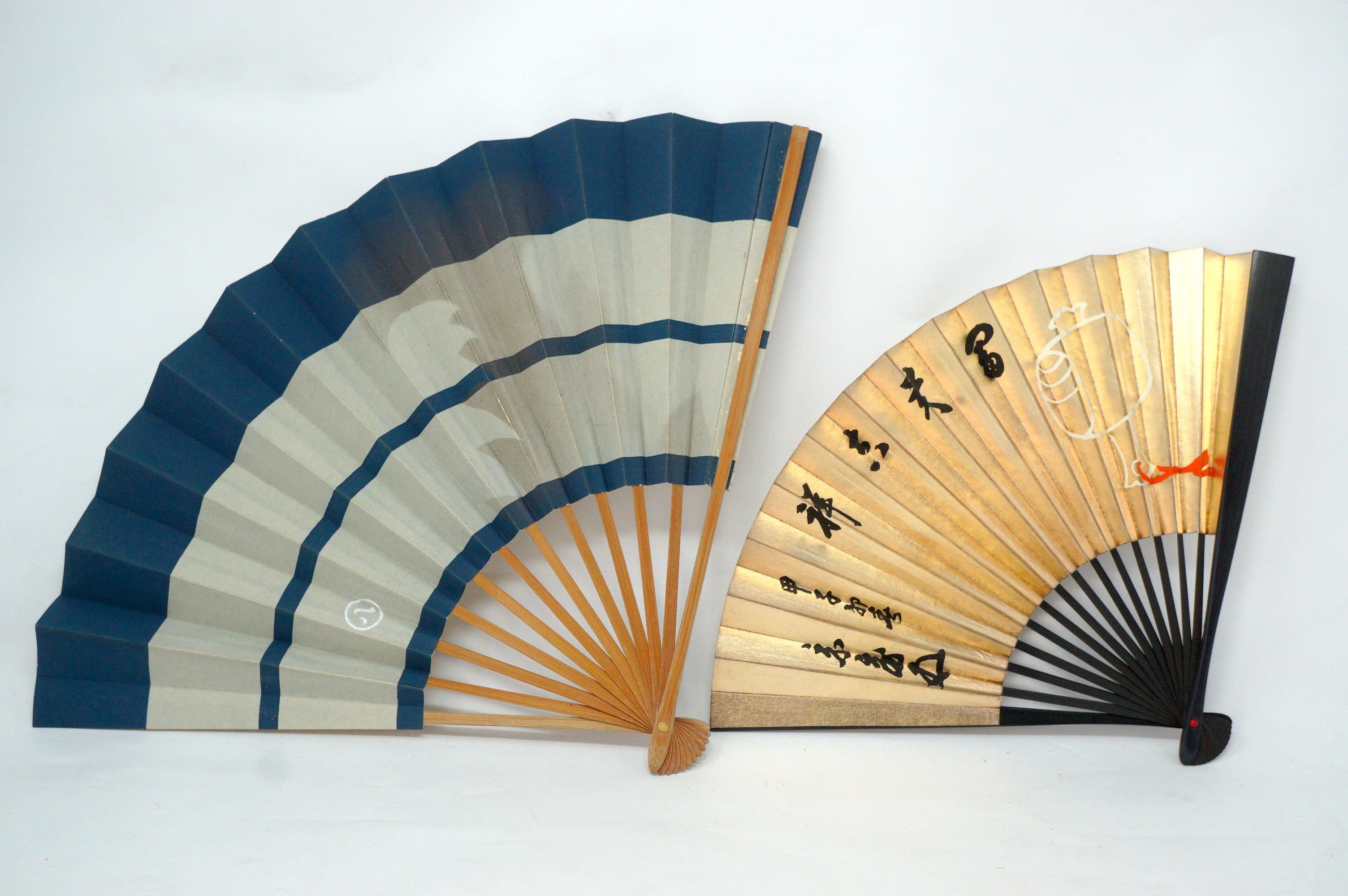Japanische Sensu Faltfächer-Kollektion x10 Vintage Original 扇子 aus Japan 1127D6