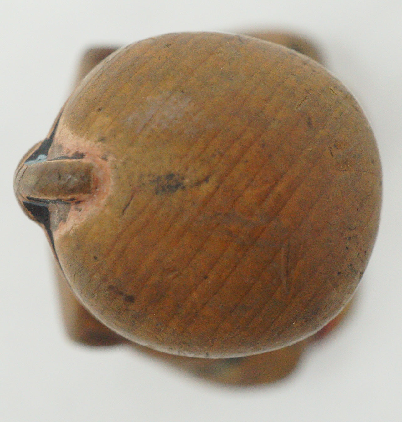 Japanese Wooden Netsuke FUKUSUKE Lucky Charme Edo-Meiji Original Sagemono 0428G6