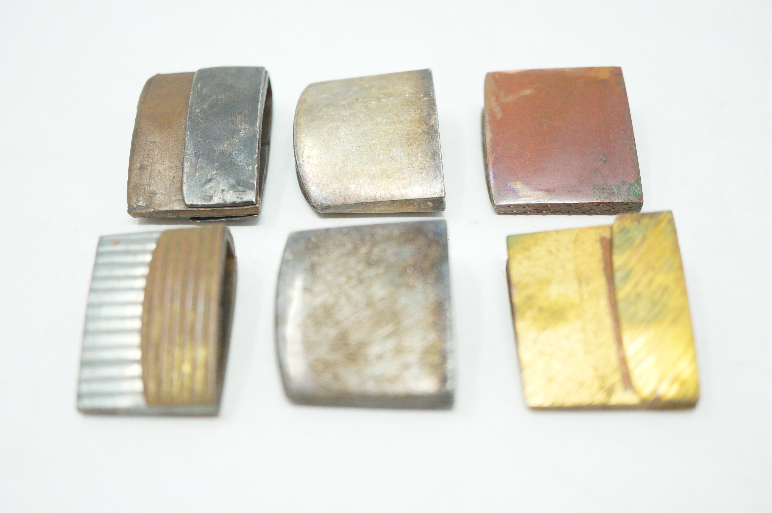 Japanese Habaki Collection x6 High Quality Katana Sword Fittings incl. Gold & Silver 0530E7