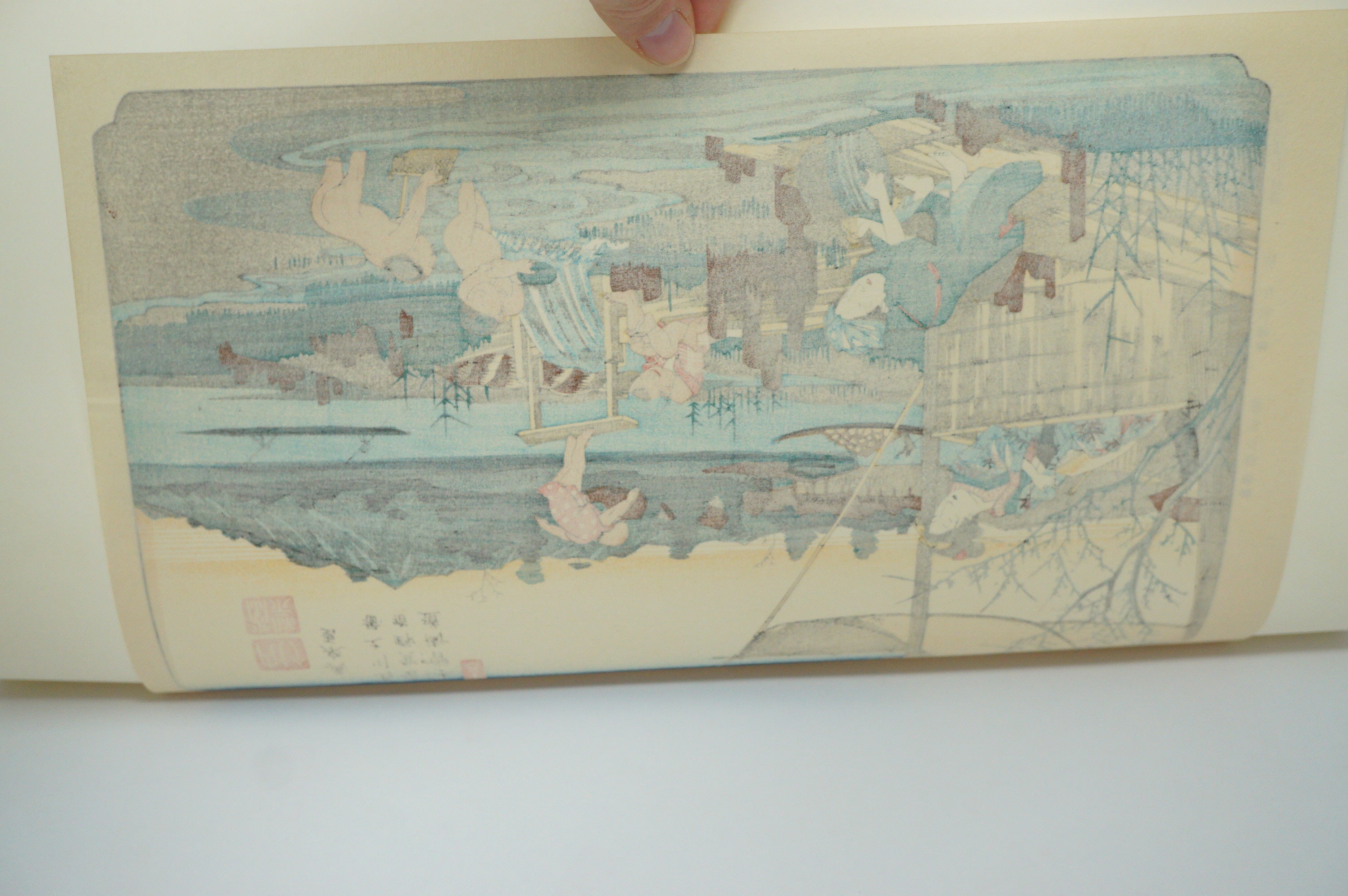 Japanese Quality Woodblock Print Recarved Edition by Keisai Eisen 1026D7