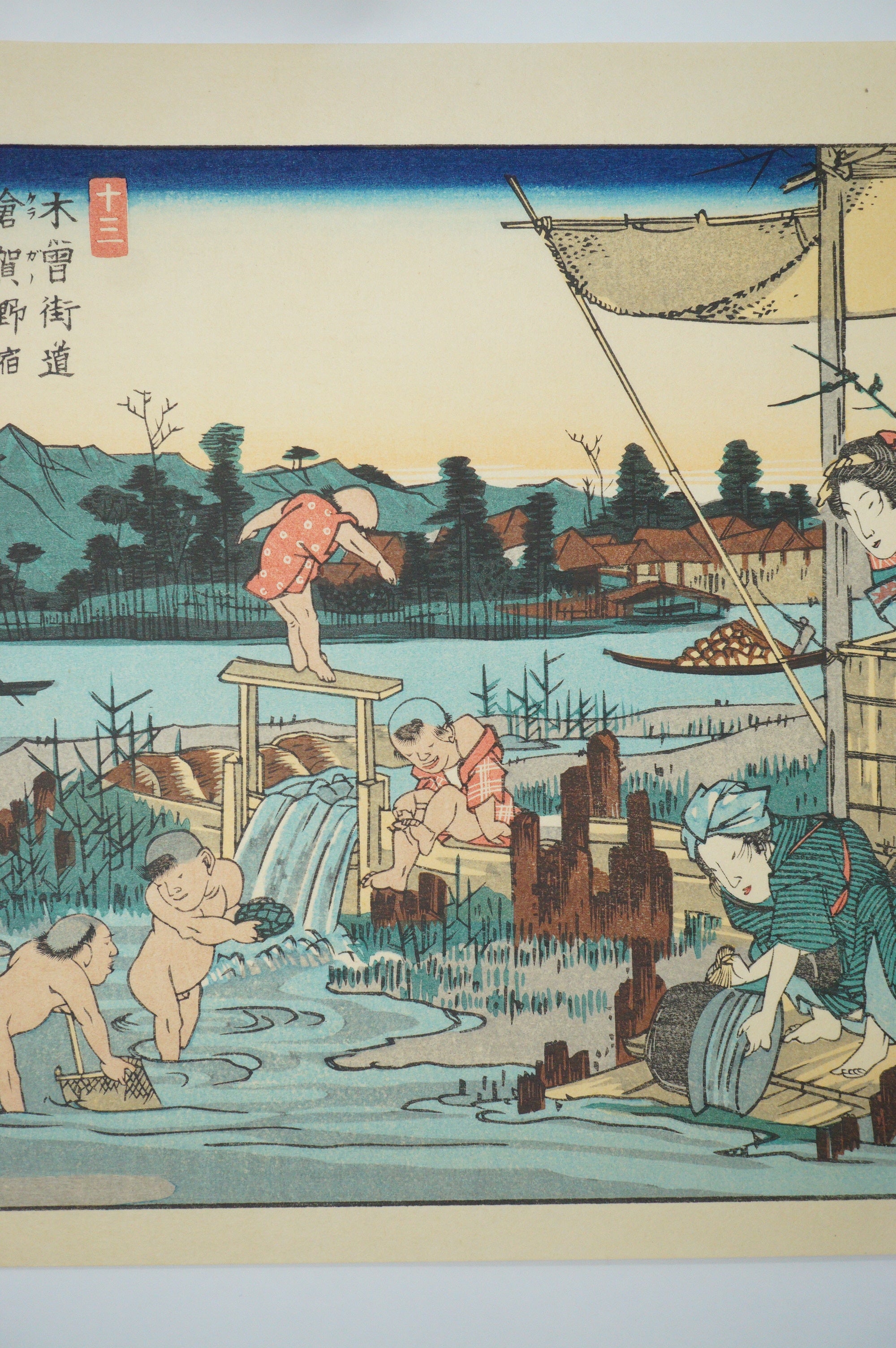 Japanese Quality Woodblock Print Recarved Edition by Keisai Eisen 1026D7