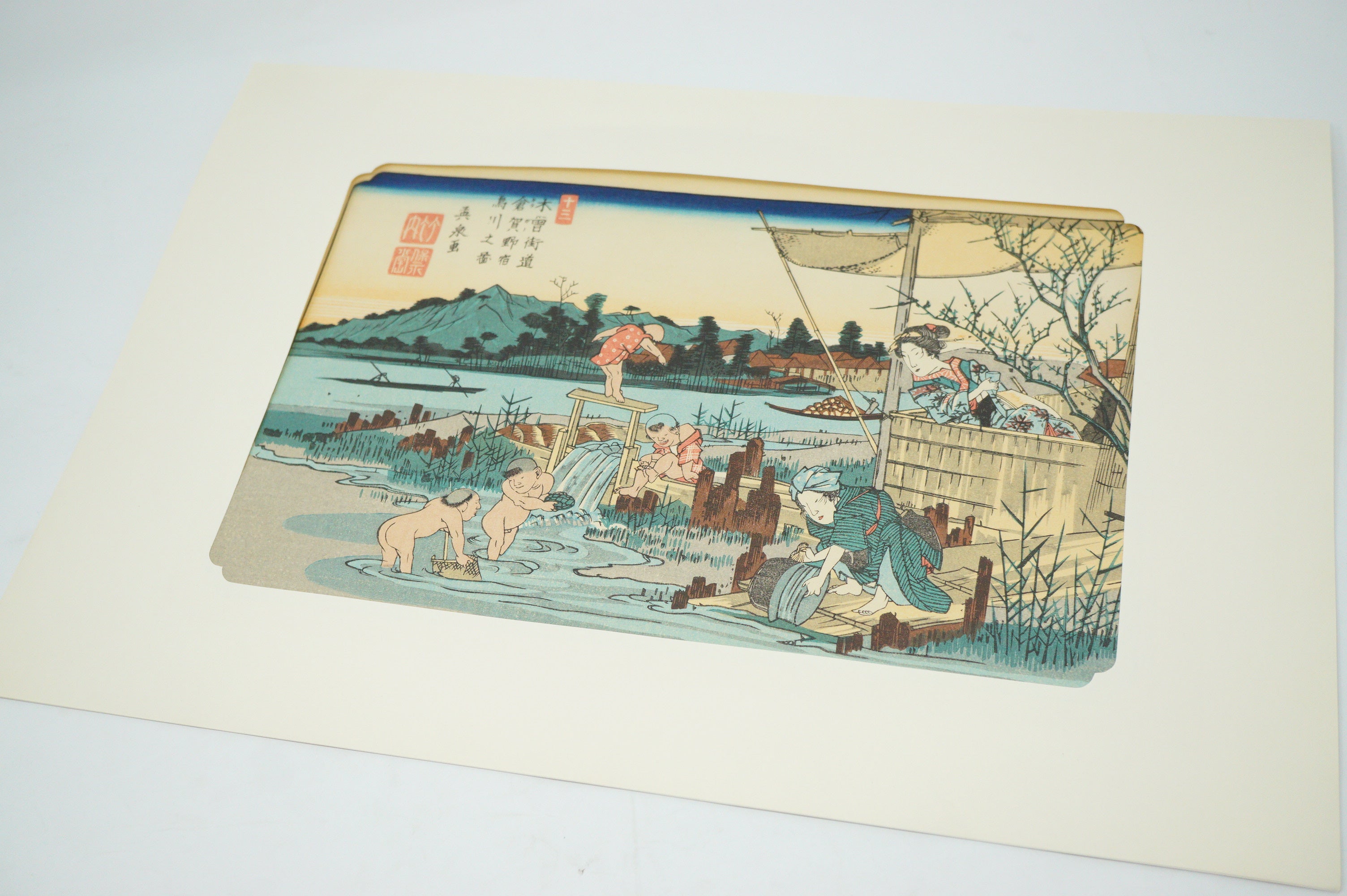 Japanese Quality Woodblock Print Recarved Edition by Keisai Eisen 1026D7