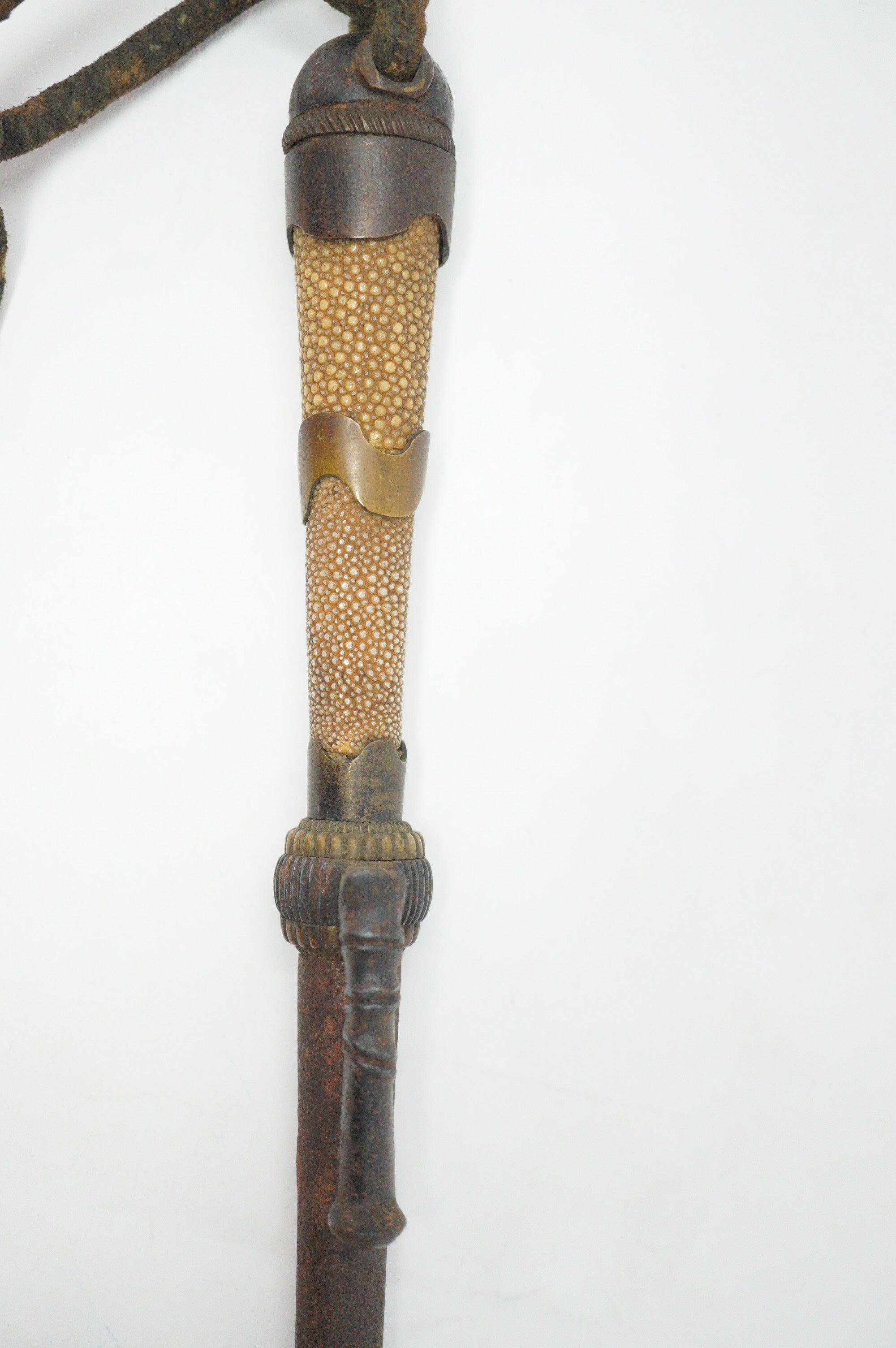 Antique Japanese Police Patrol Jitte Stick Edo-Meiji Period 1030D7