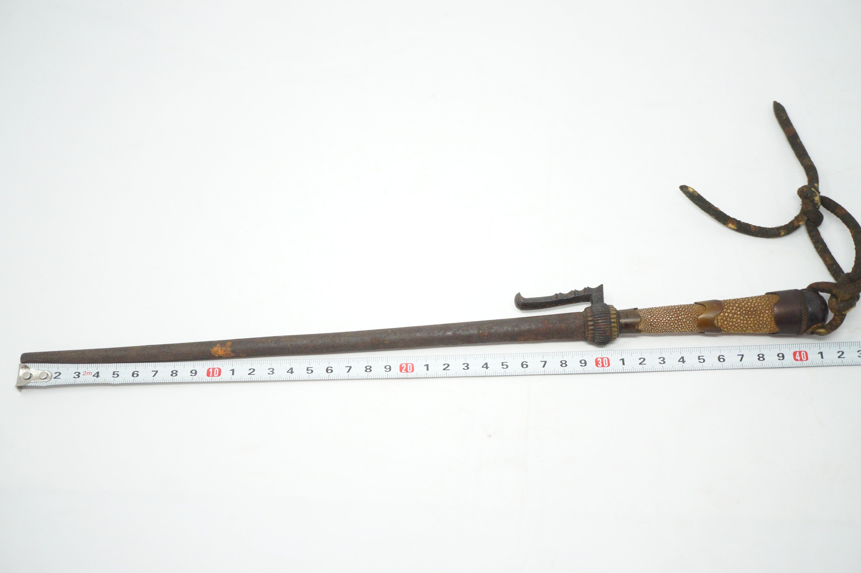 Antique Japanese Police Patrol Jitte Stick Edo-Meiji Period 1030D7