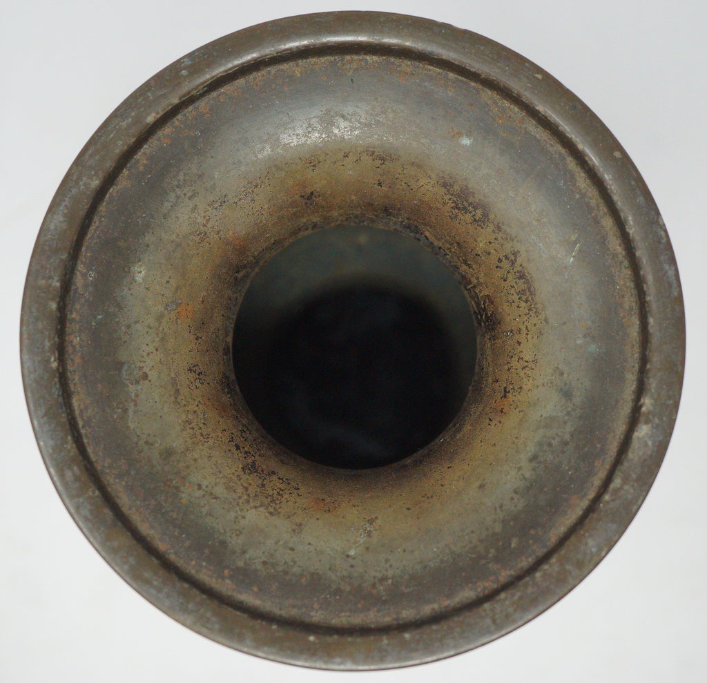 Japanische buddhistische Bronzevase, signiertes antikes Original aus Japan 1101D7