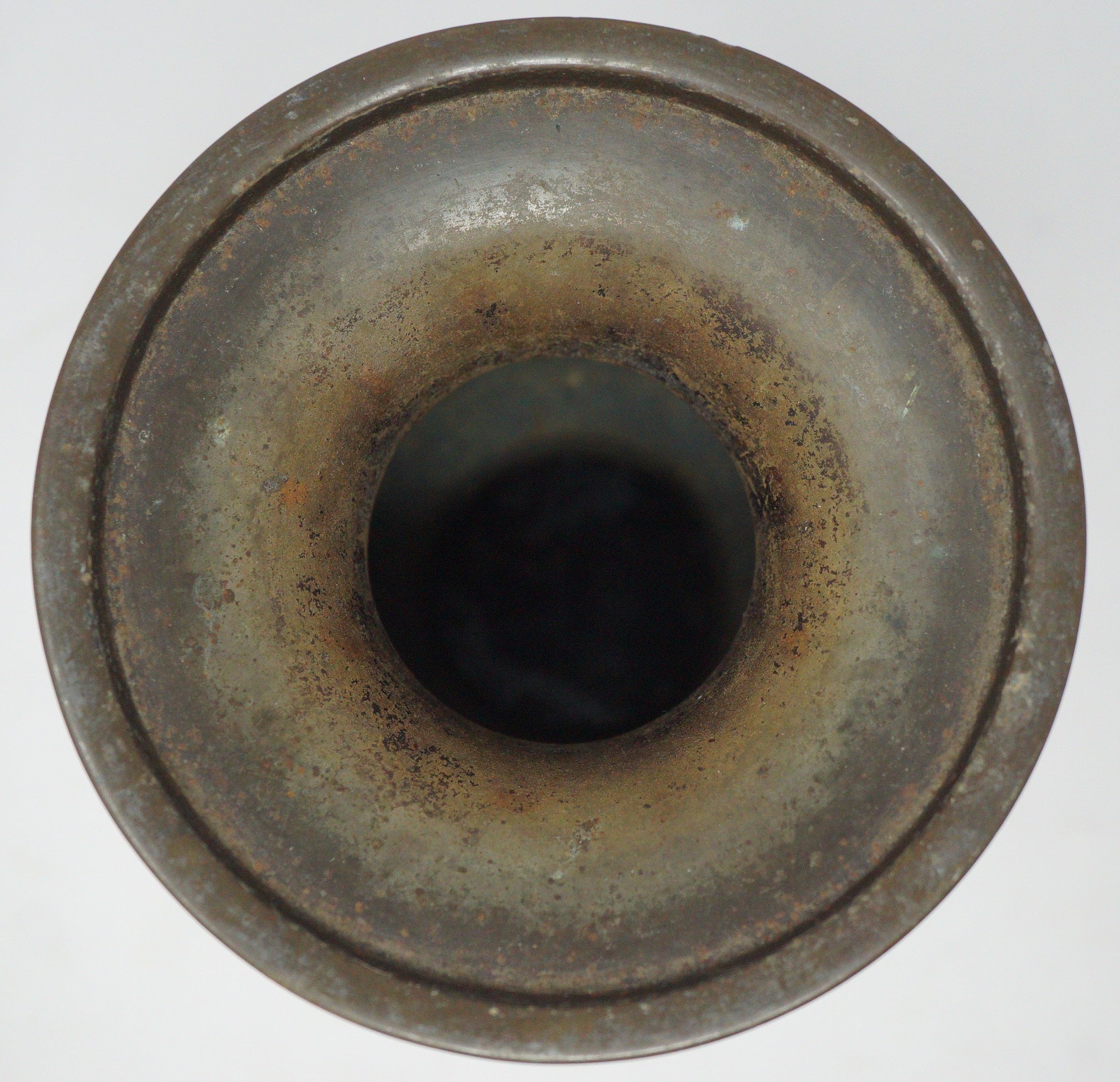 Japanische buddhistische Bronzevase, signiertes antikes Original aus Japan 1101D7