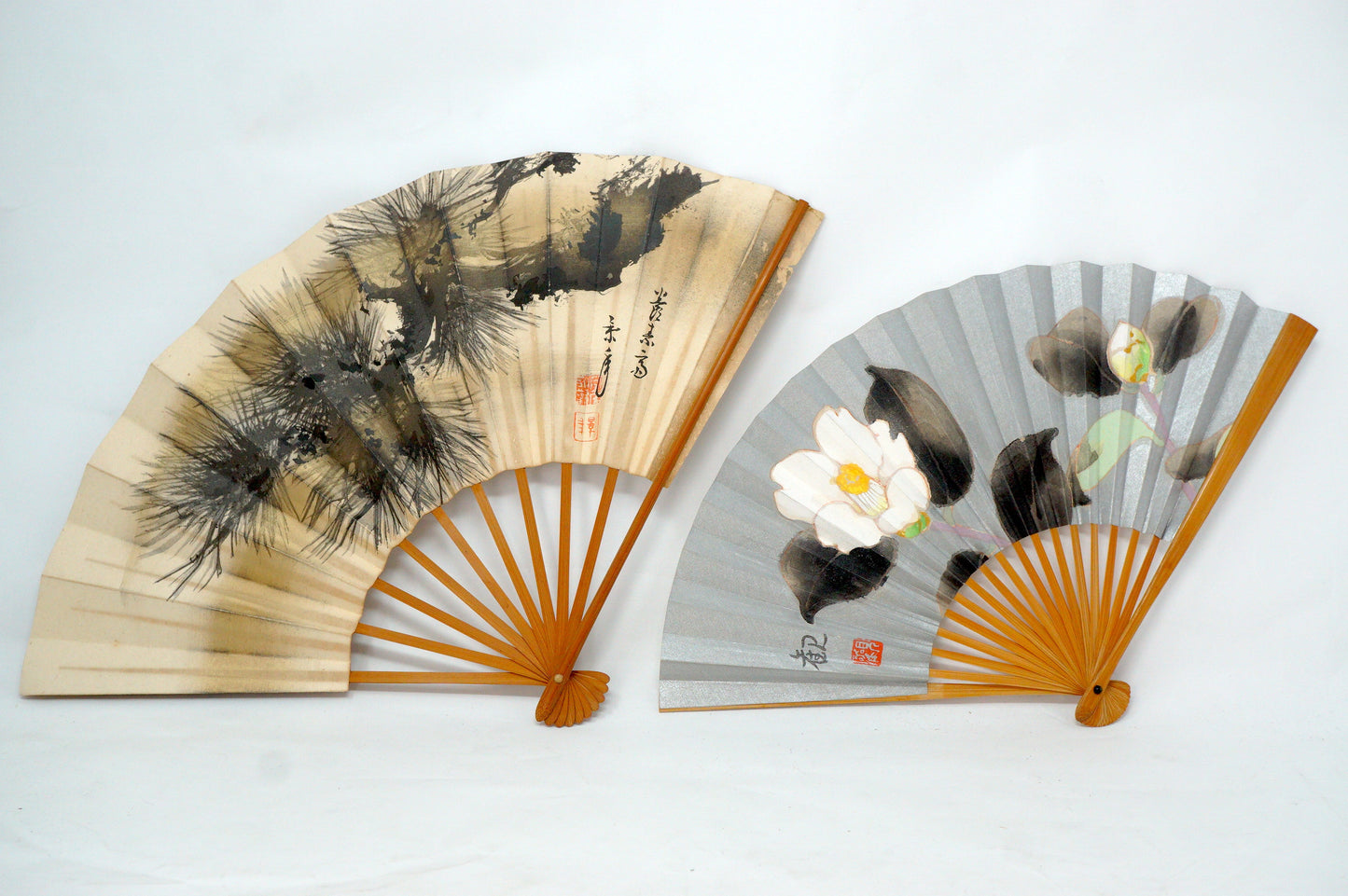 Japanese Sensu Folding Fan Collection x10 Vintage Original 扇子 from Japan 1127D7