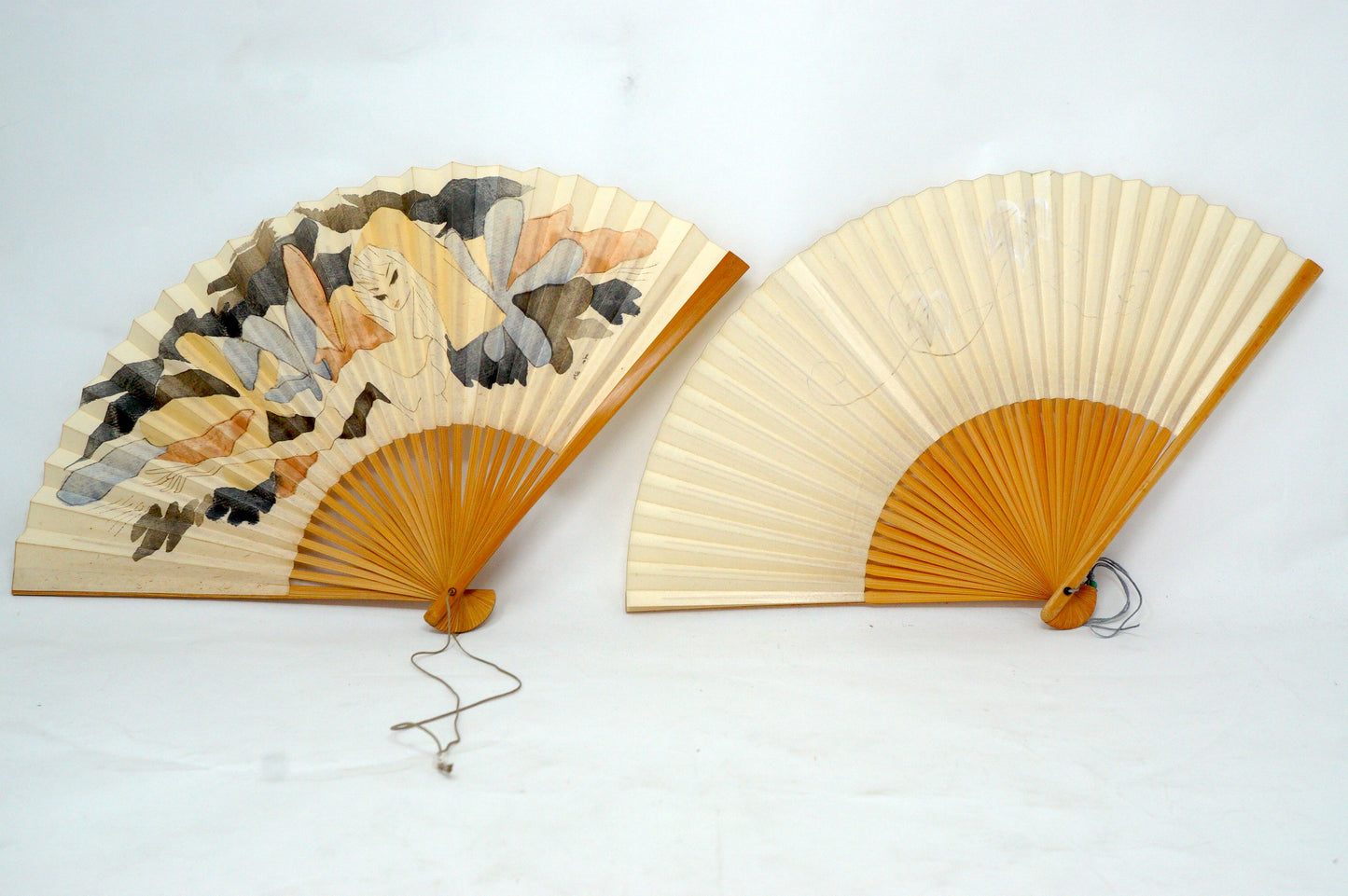 Japanische Sensu Faltfächer-Kollektion x10 Vintage Original 扇子 aus Japan 1127D7