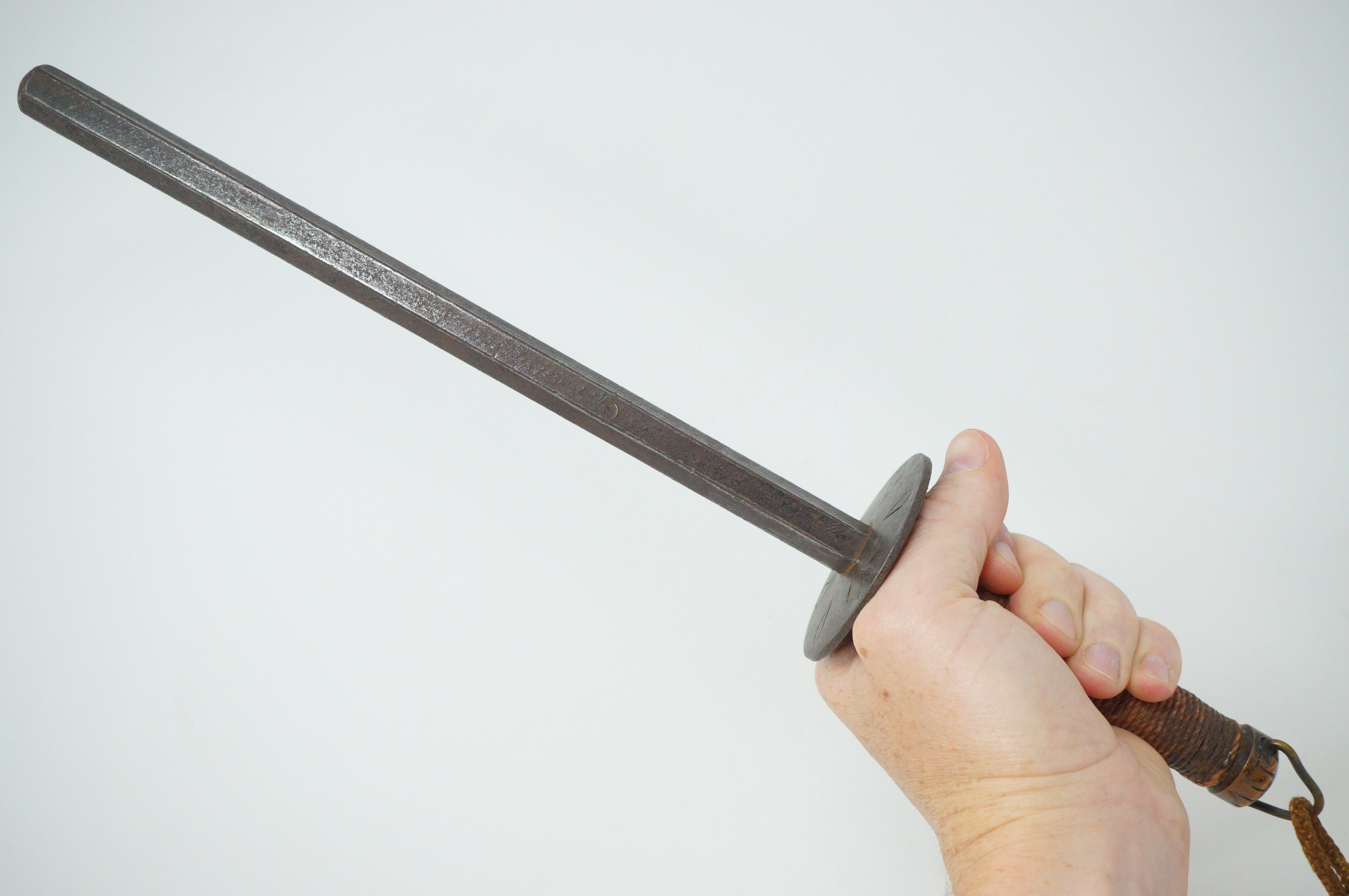 Antique Japanese Police Patrol Stick Edo-Period 0602D7
