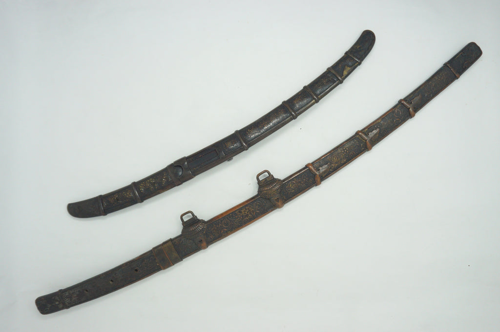 Japanese Tanto & Tachi Daisho Decoration Sword Set Edo-Meiji Originals from Japan 0331G7