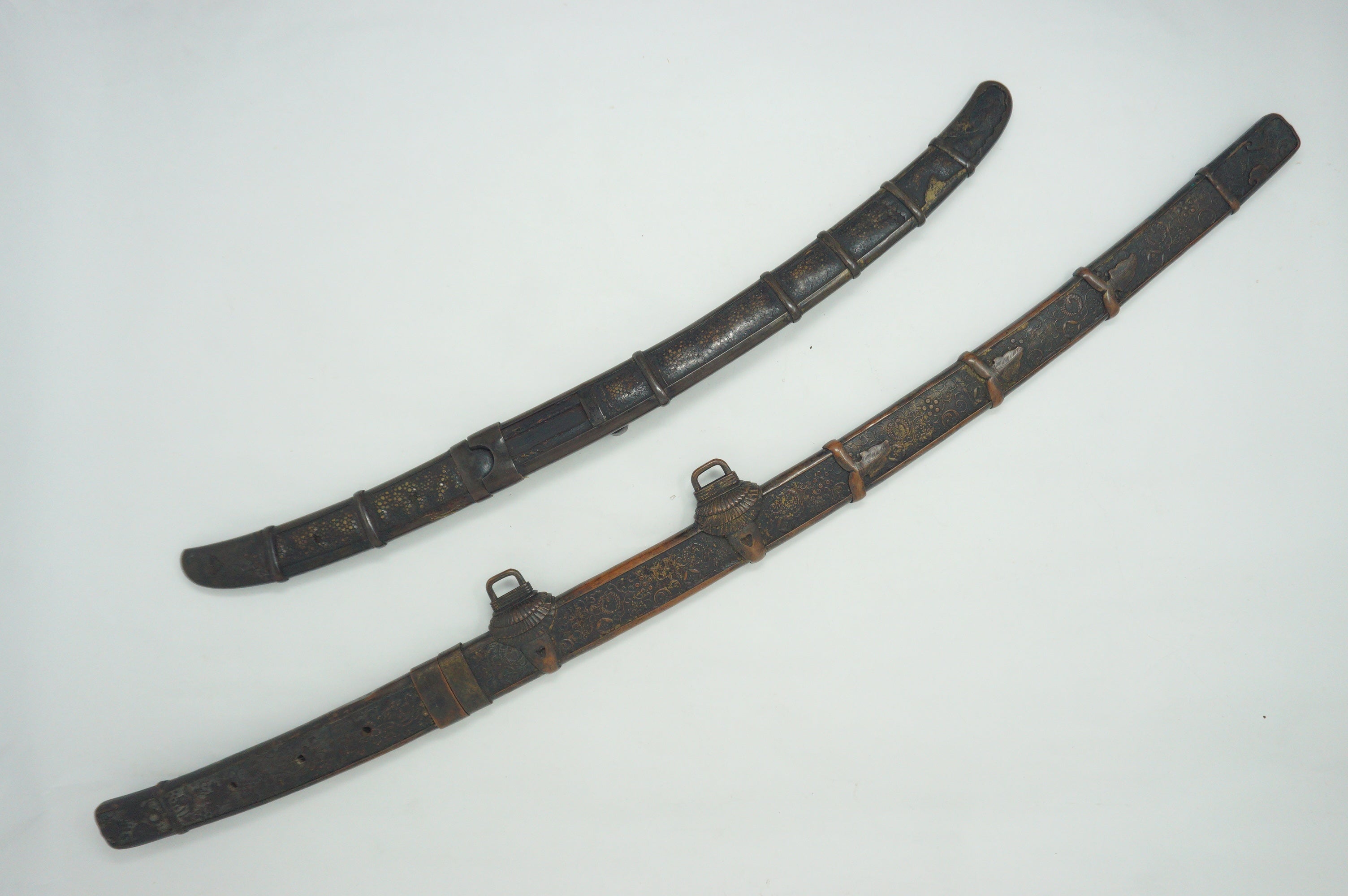 Japanese Tanto & Tachi Daisho Decoration Sword Set Edo-Meiji Originals from Japan 0331G7