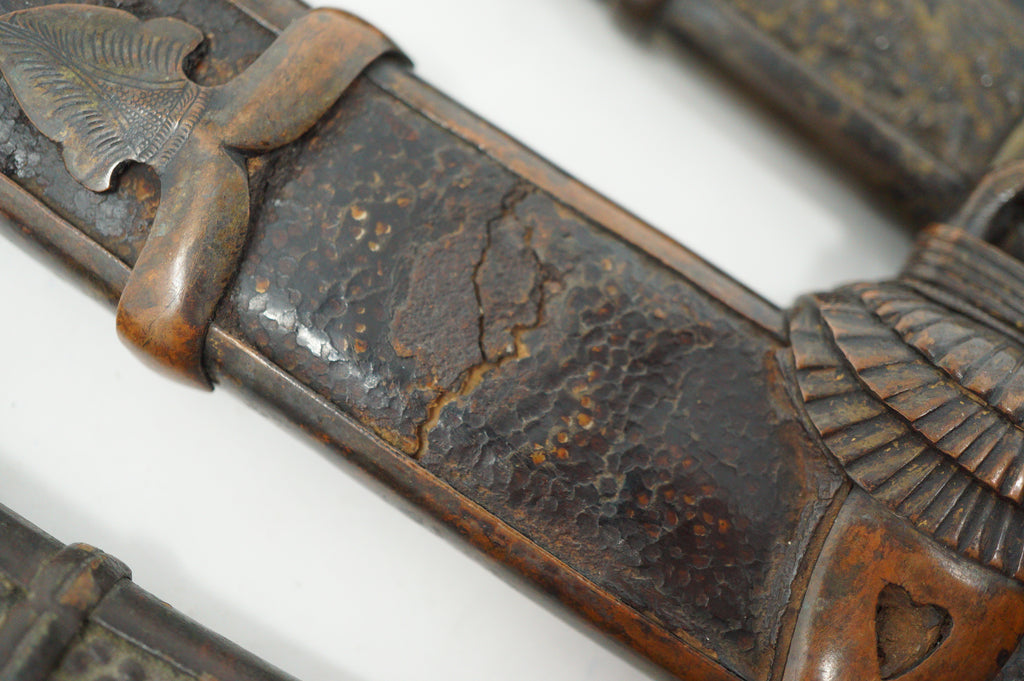 Japanese Tanto & Tachi Daisho Decoration Sword Set Edo-Meiji Originals from Japan 0331G7
