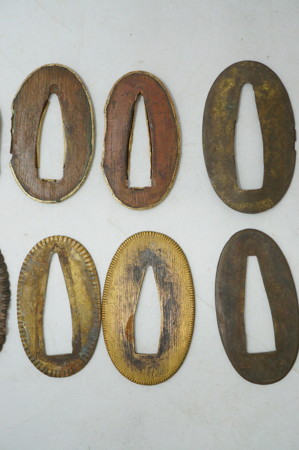 Japanese Seppa Washer Collection 15 Original Sword Fittings from Japan 0530E8