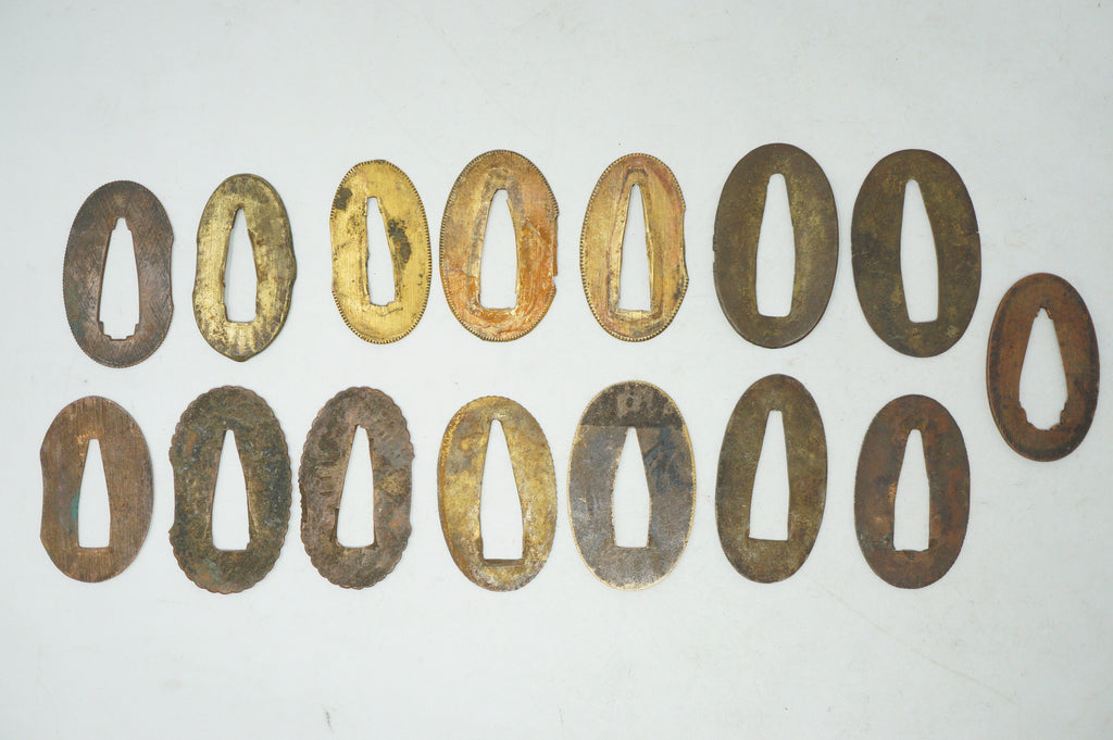 Japanese Seppa Washer Collection 15 Original Sword Fittings from Japan 0530E8