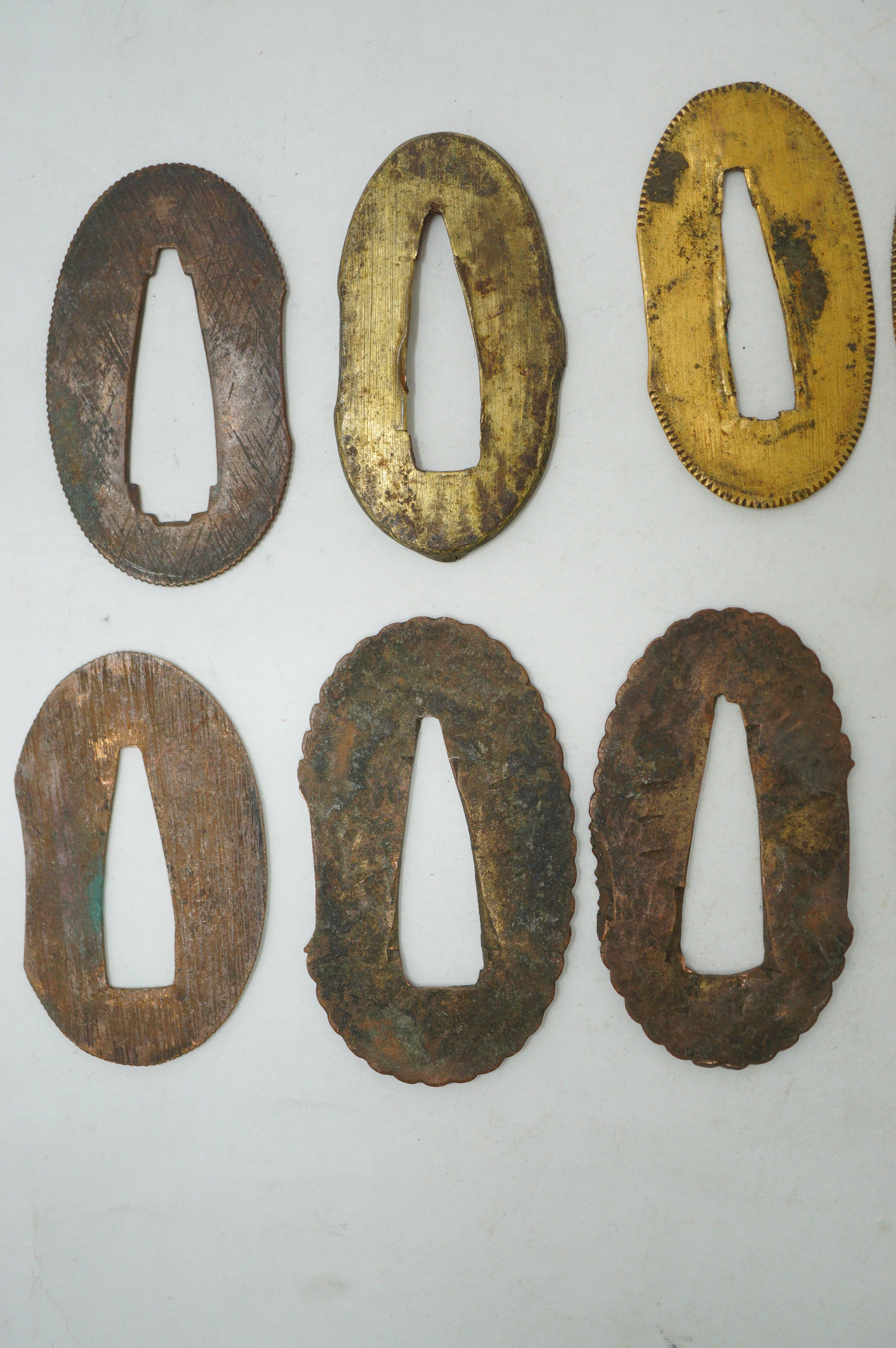 Japanese Seppa Washer Collection 15 Original Sword Fittings from Japan 0530E8
