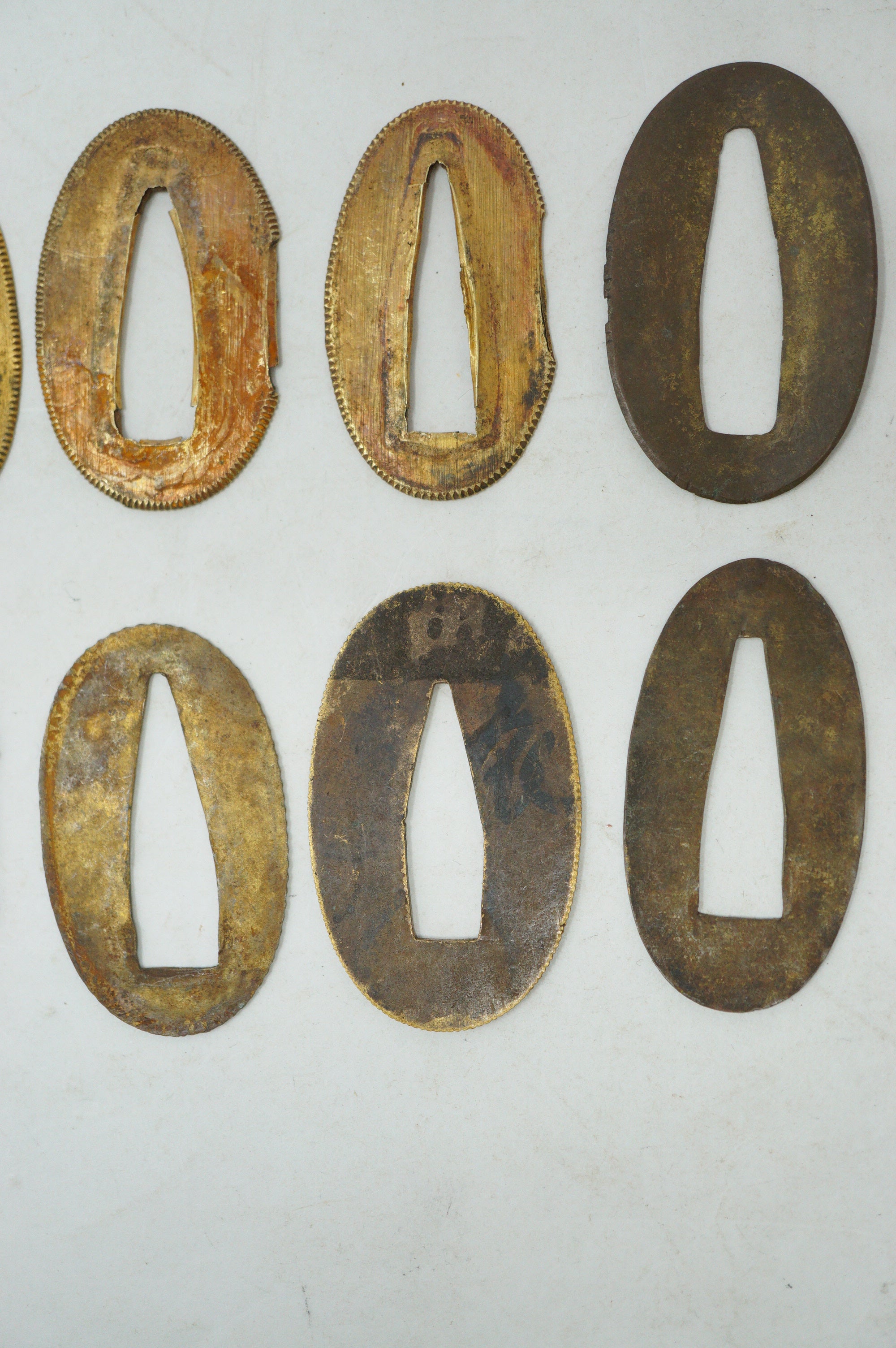 Japanese Seppa Washer Collection 15 Original Sword Fittings from Japan 0530E8