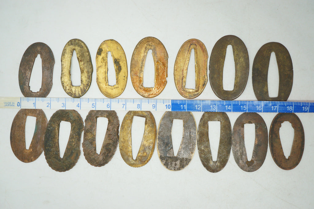 Japanese Seppa Washer Collection 15 Original Sword Fittings from Japan 0530E8