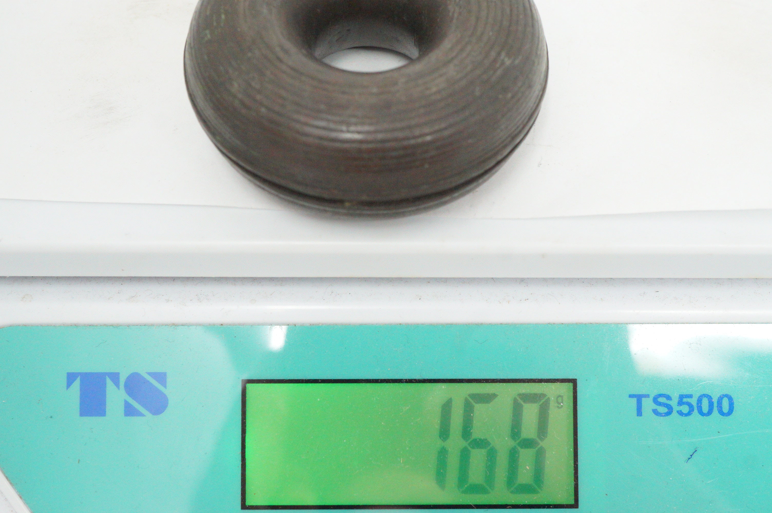 Antique Japanese Bronze Harness Bell 178g Fine Baba-Suzu Edo Era Original with Decorative Ribbing 0624G8