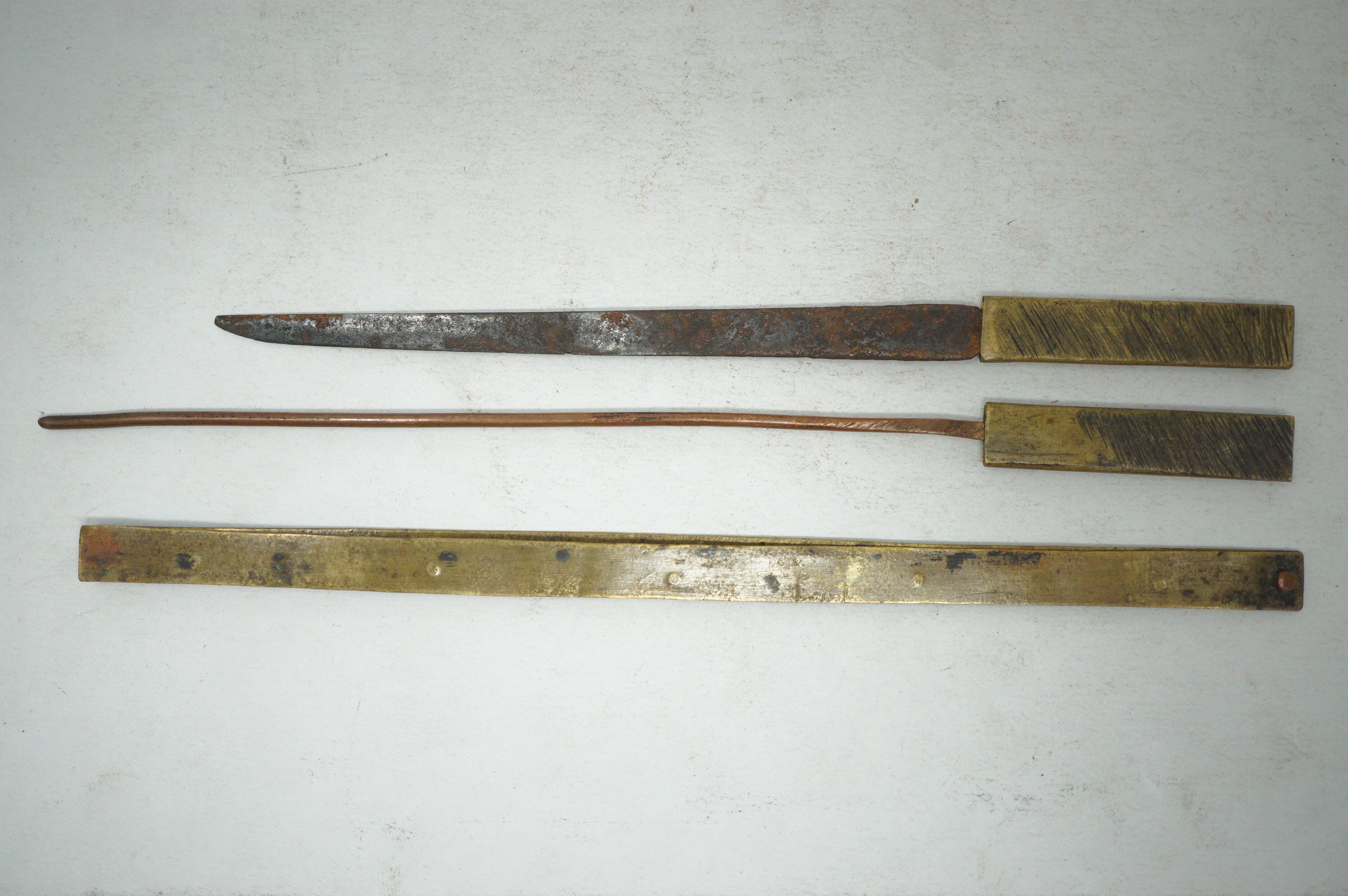 Antique Japanese Yatate Set – Portable Calligraphy Tool with Brush, Ruler, Inkwell etc. 0629G8