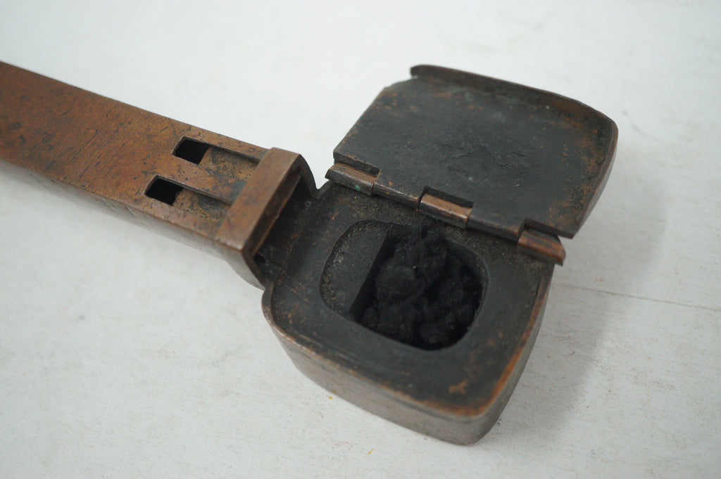 Antique Japanese Yatate Set – Portable Calligraphy Tool with Brush, Ruler, Inkwell etc. 0629G8