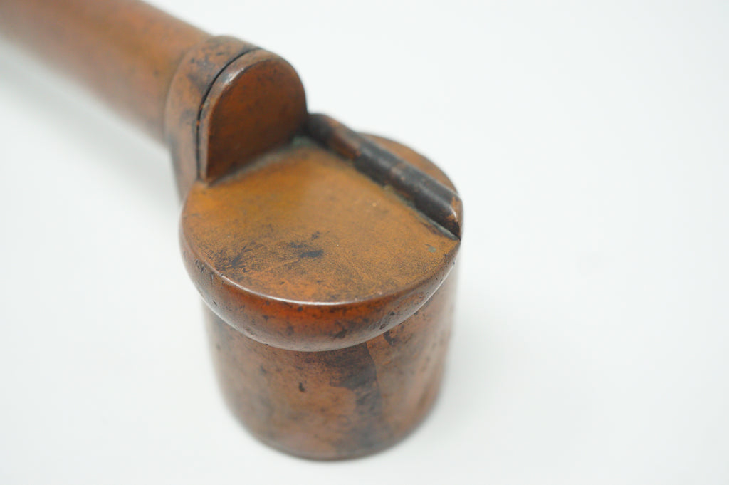 Japanese Portable Calligraphy Ink Container Antique Yatate made of Copper 0930F8