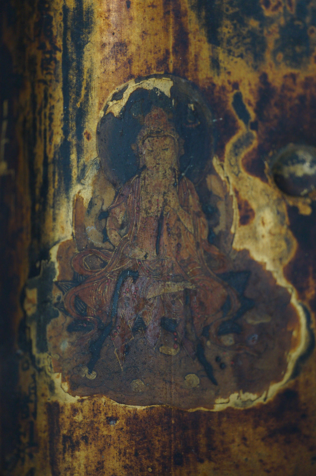 Japanische Buddha-Haustüren mit schönen Bildern, Antik, Original aus Japan 0905E8