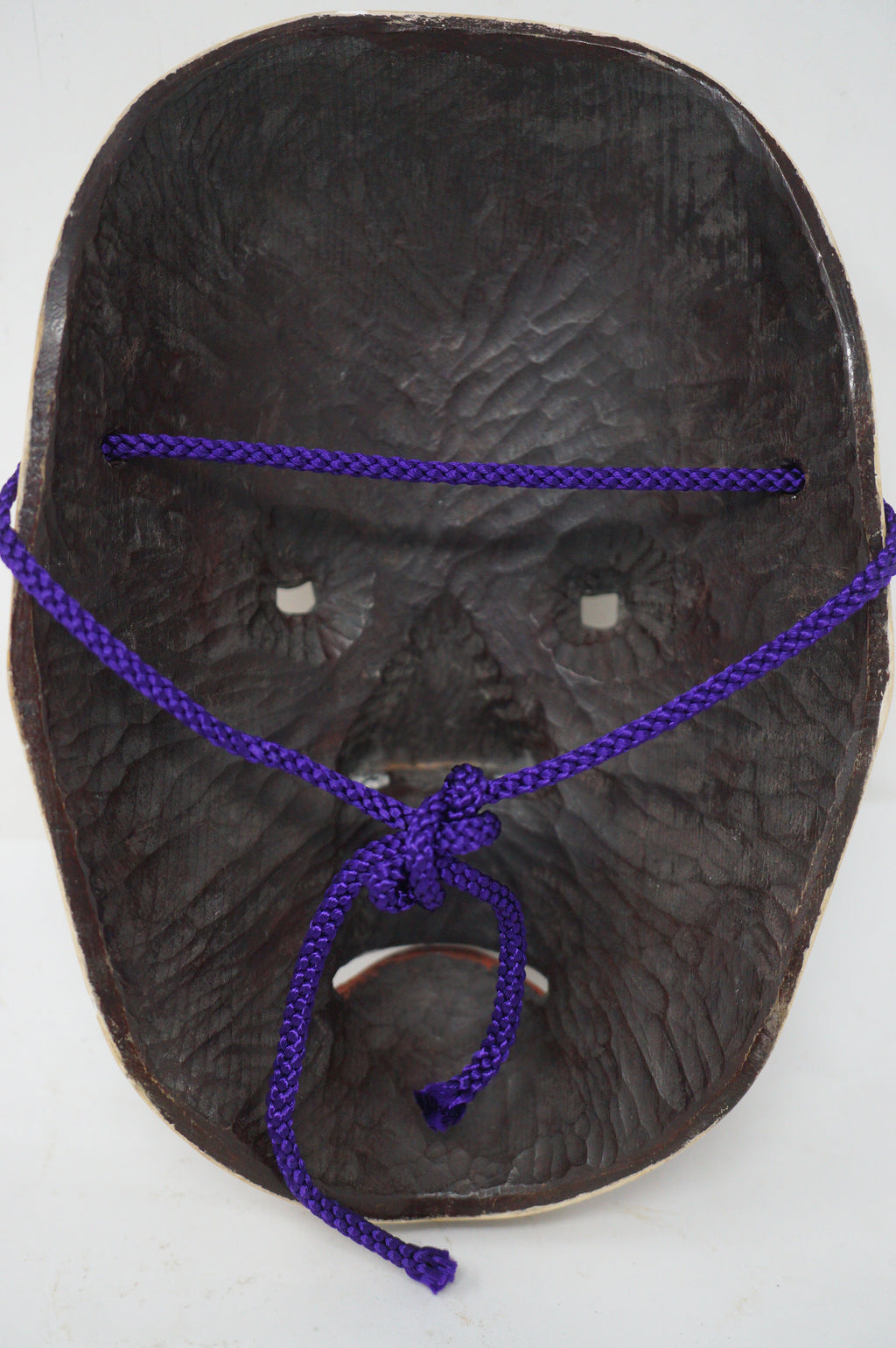 Japanese Yase Otoko Noh Theater Wooden Mask Finely Carved Original from Japan 1227F7